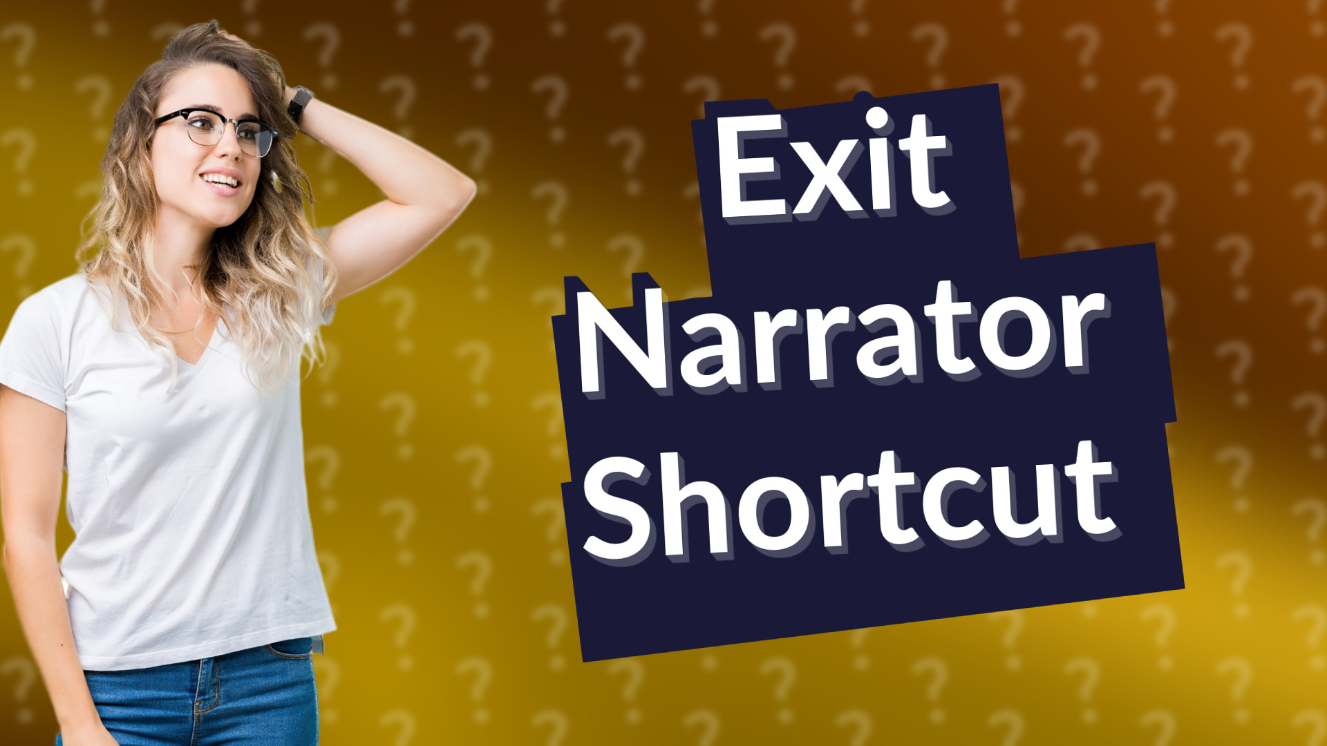 Exit Narrator Shortcut