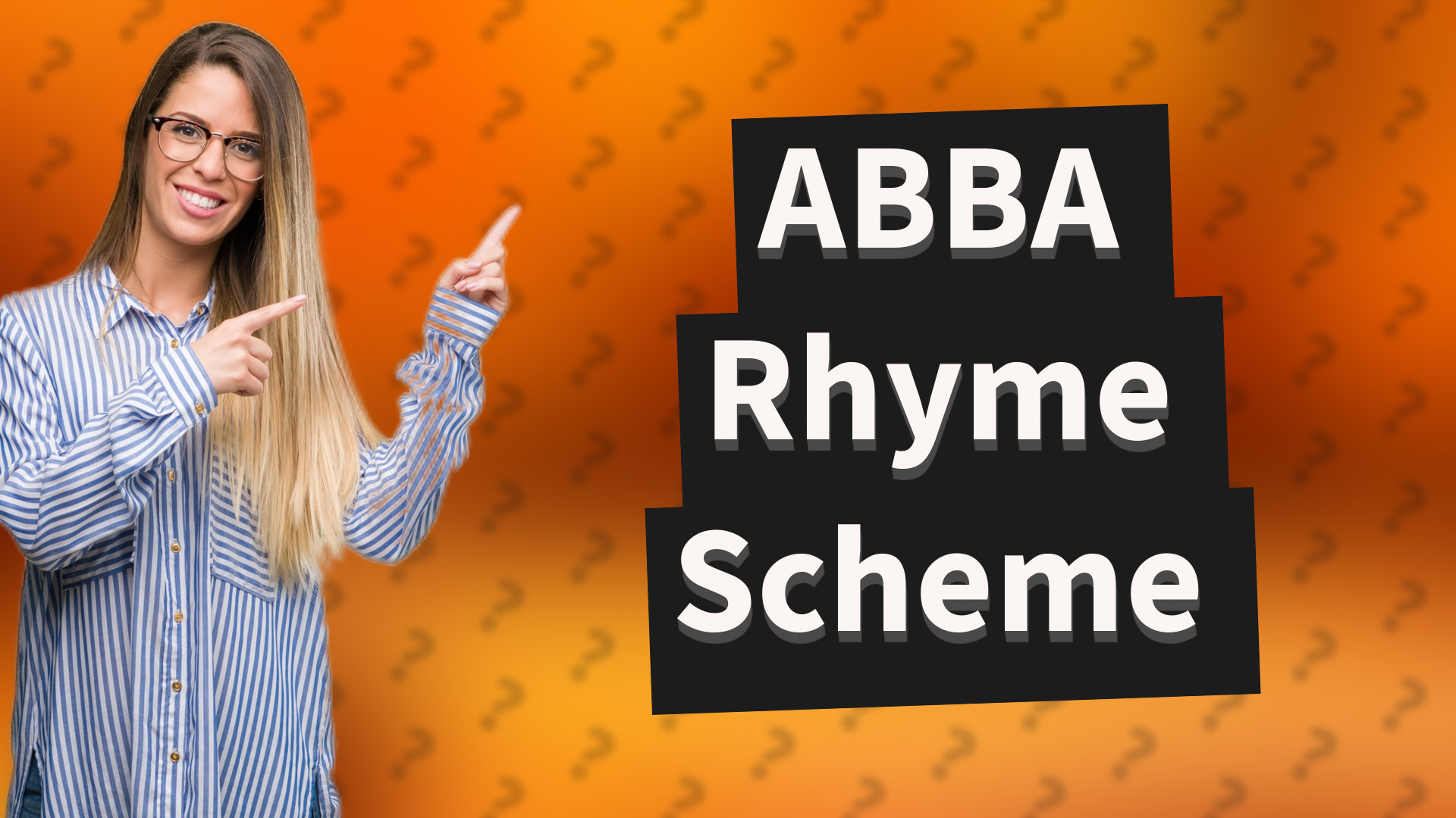 ABBA Rhyme Scheme