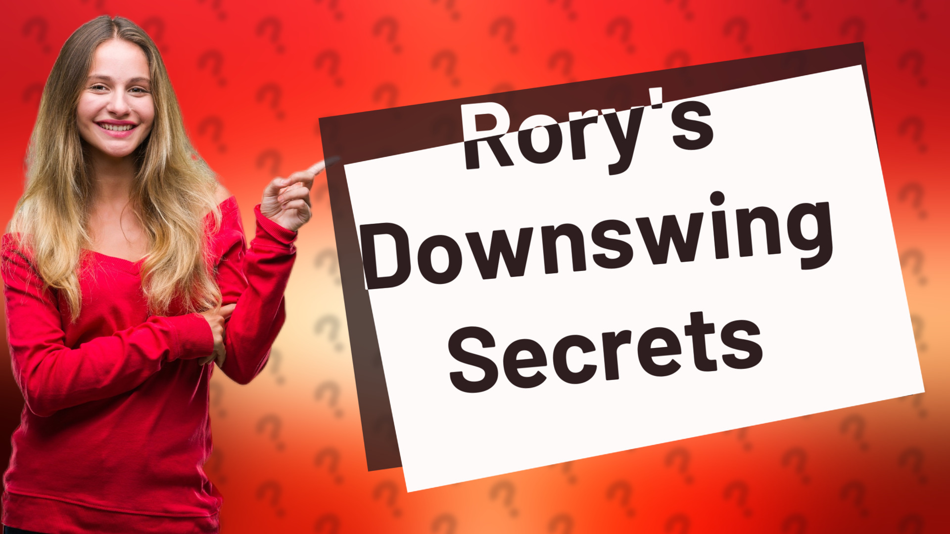 Rory's Downswing Secrets