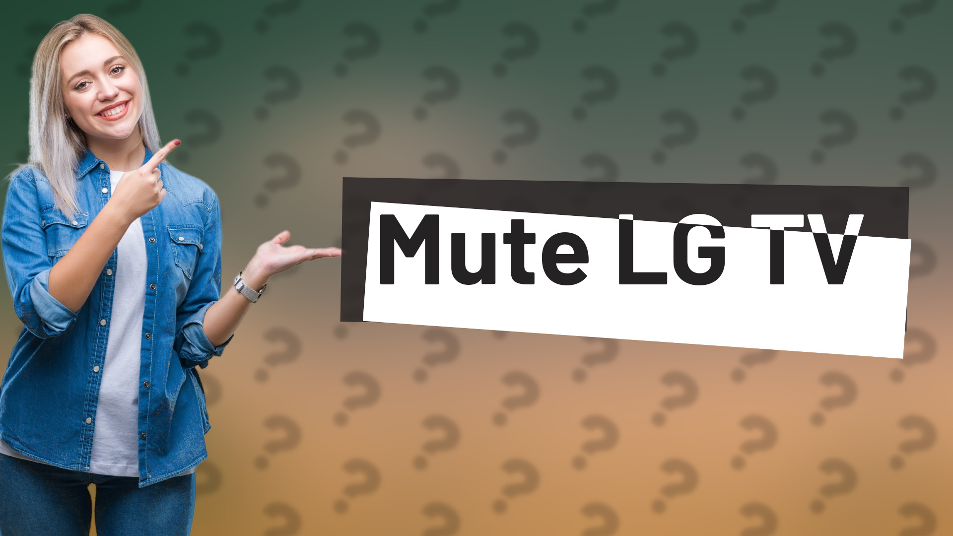 Mute LG TV