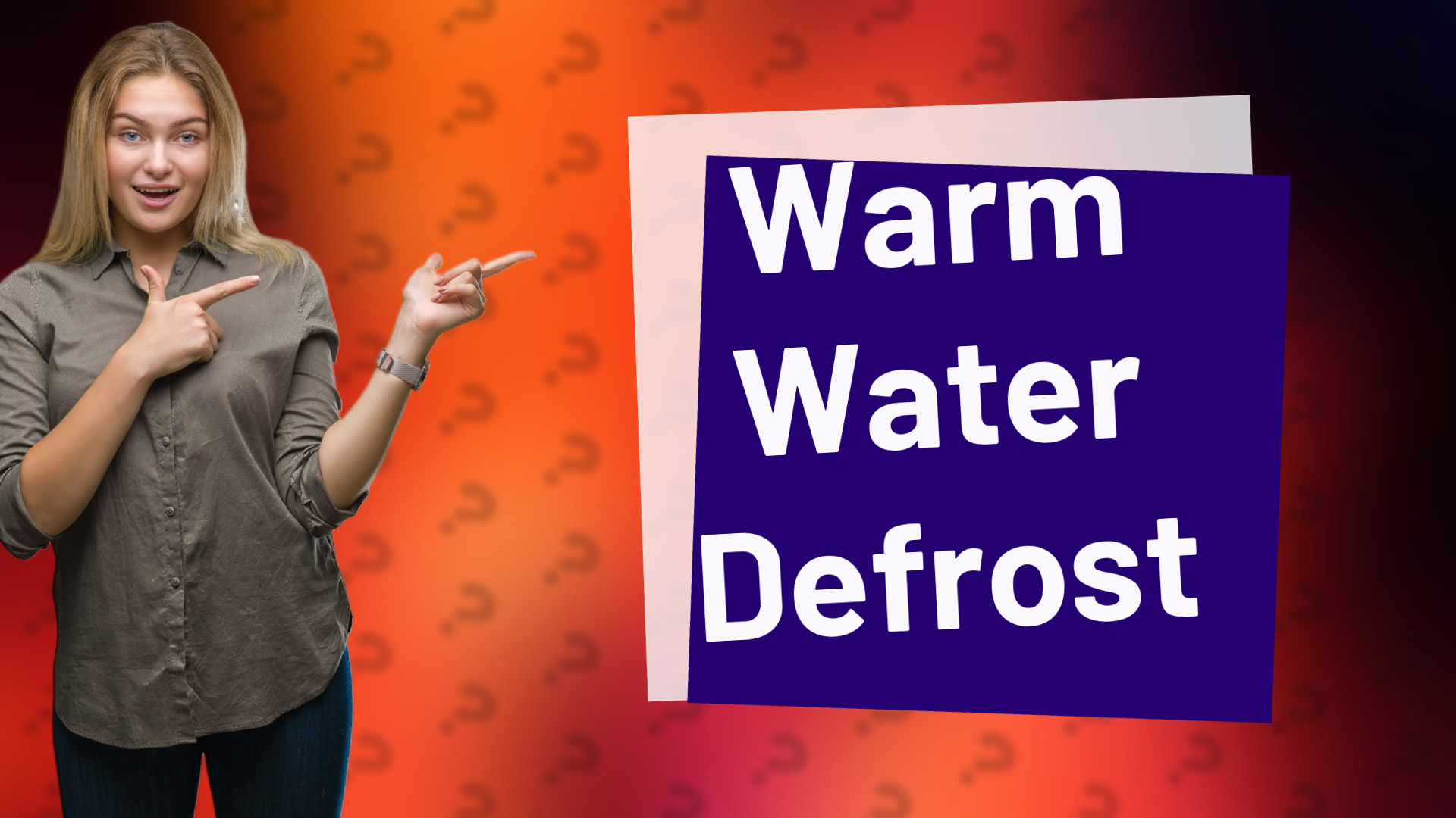 Warm Water Defrost