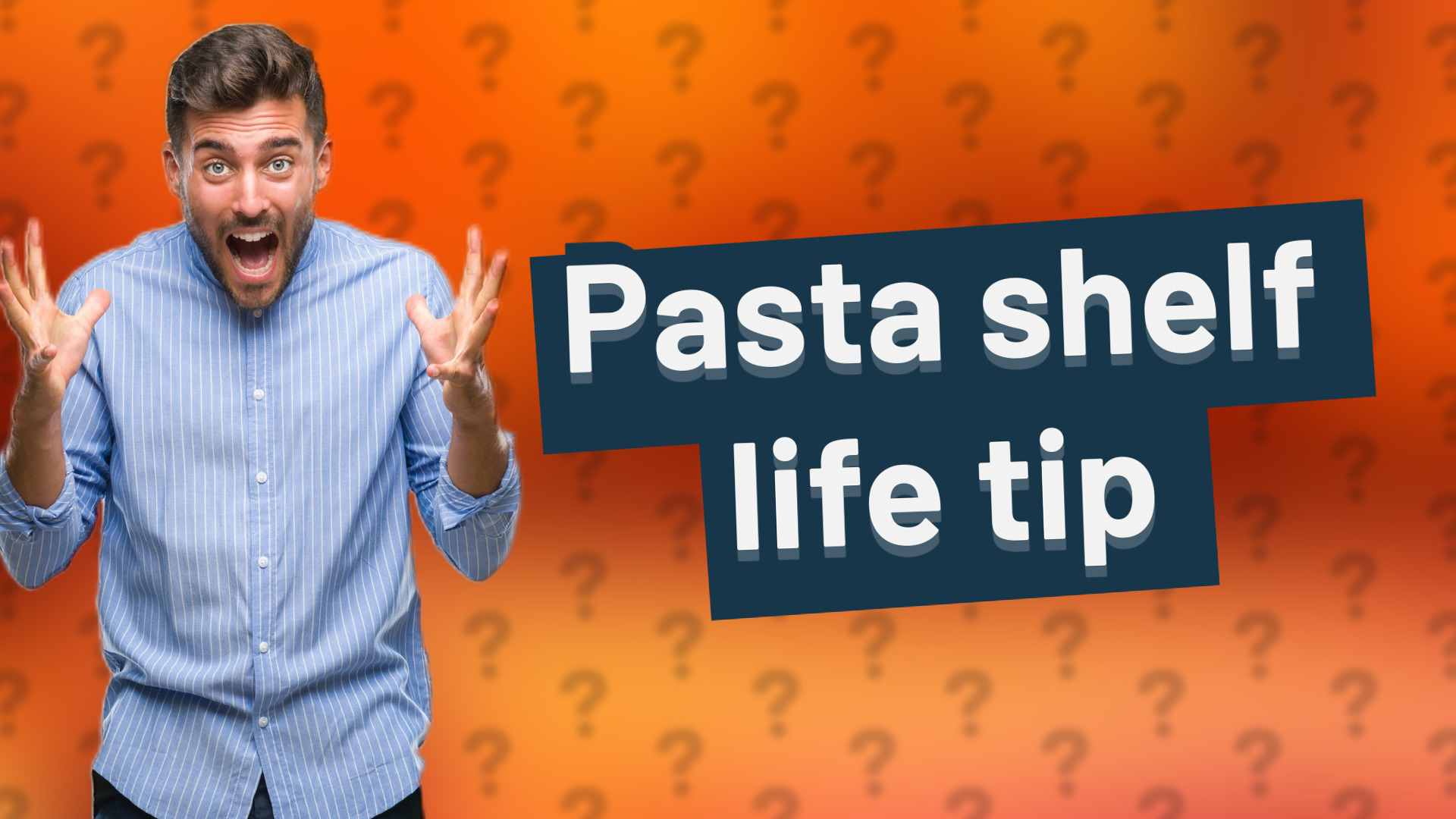 Pasta shelf life tip