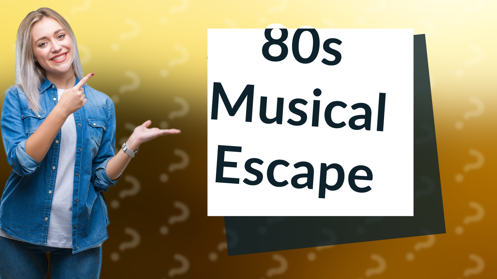 80s Musical Escape