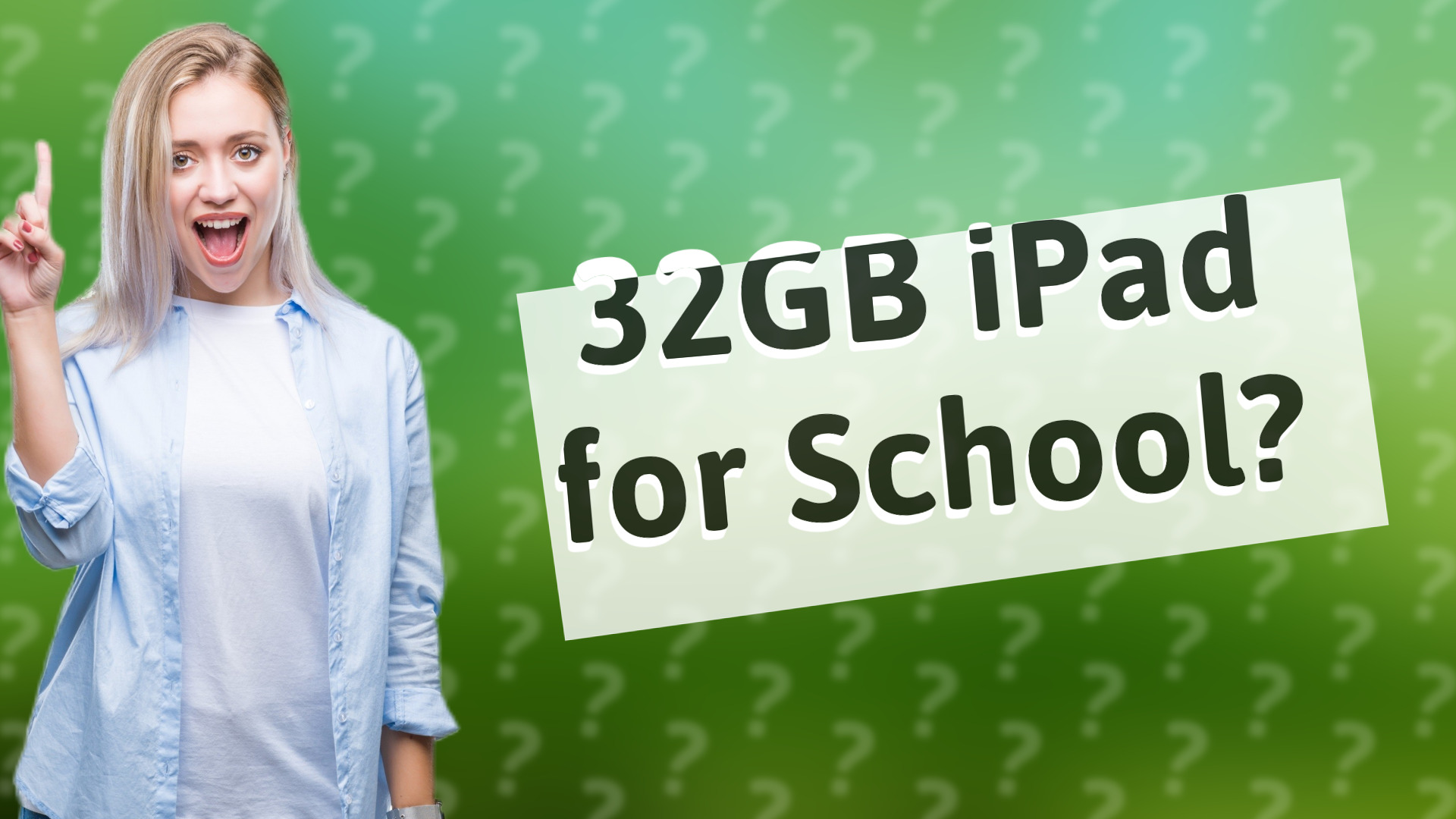 32GB iPad for School?