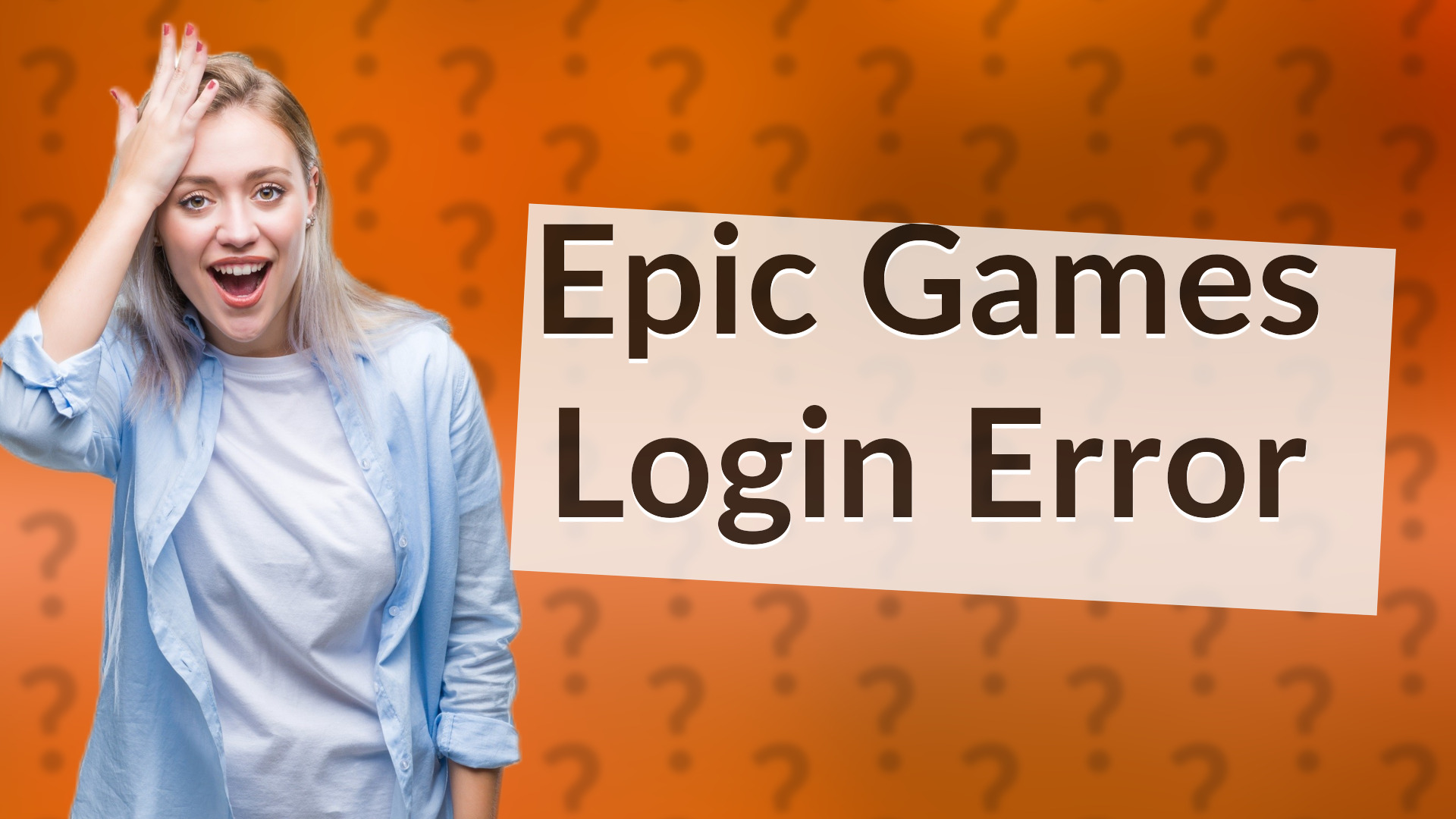 Epic Games Login Error