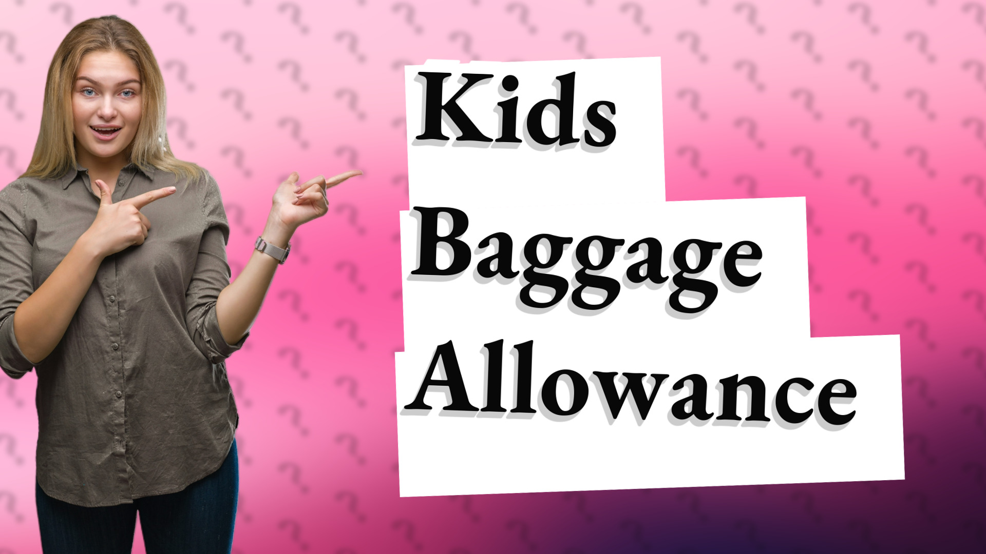 Kids Baggage Allowance