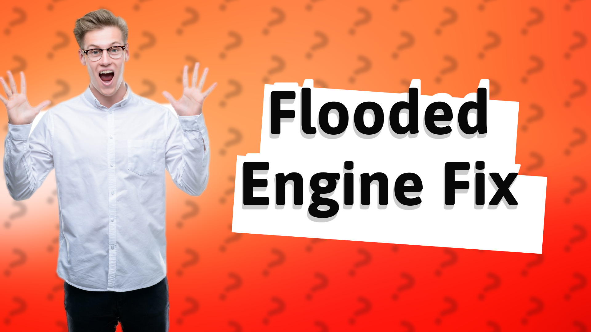 Flooded Engine Fix