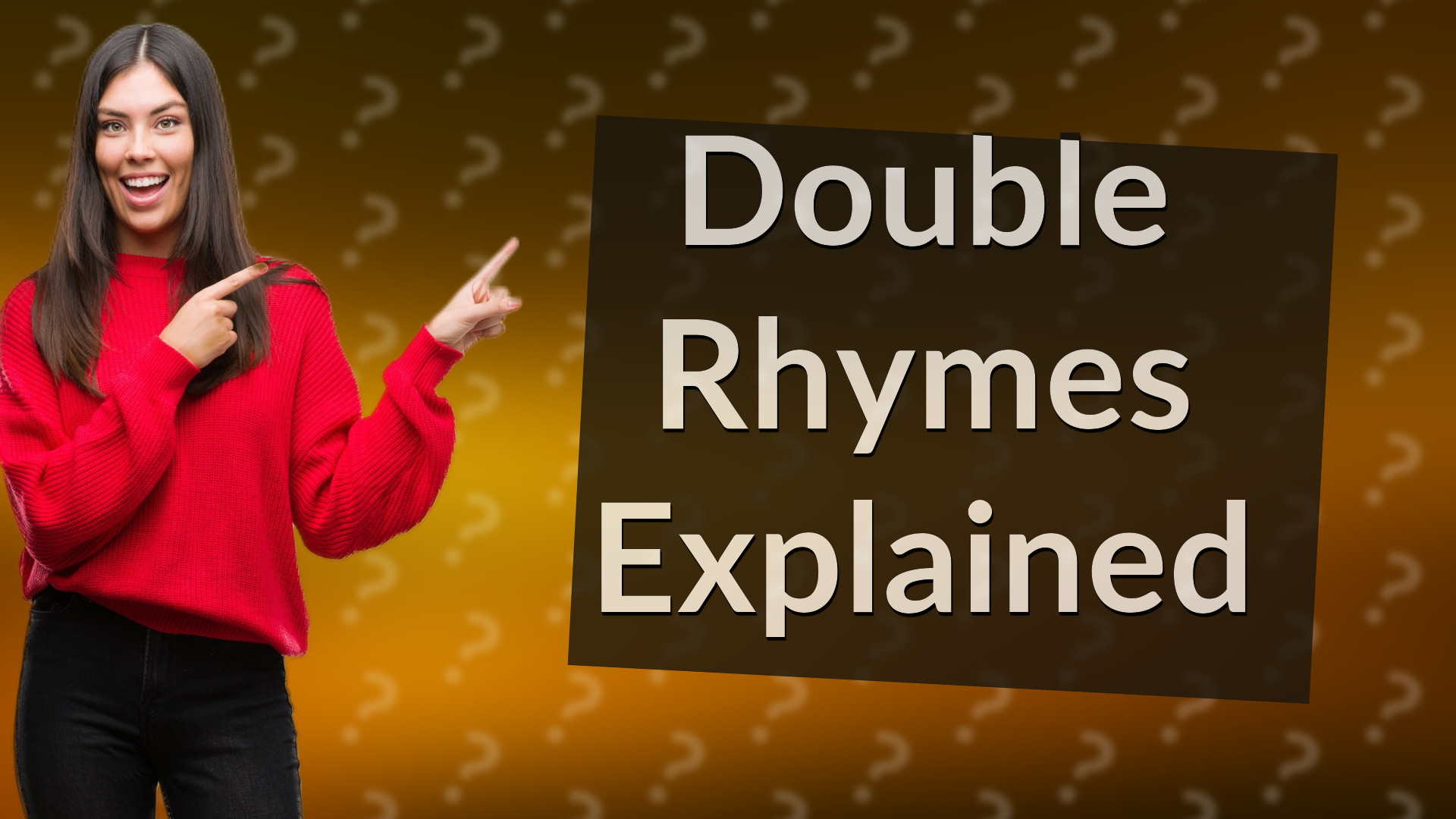 Double Rhymes Explained
