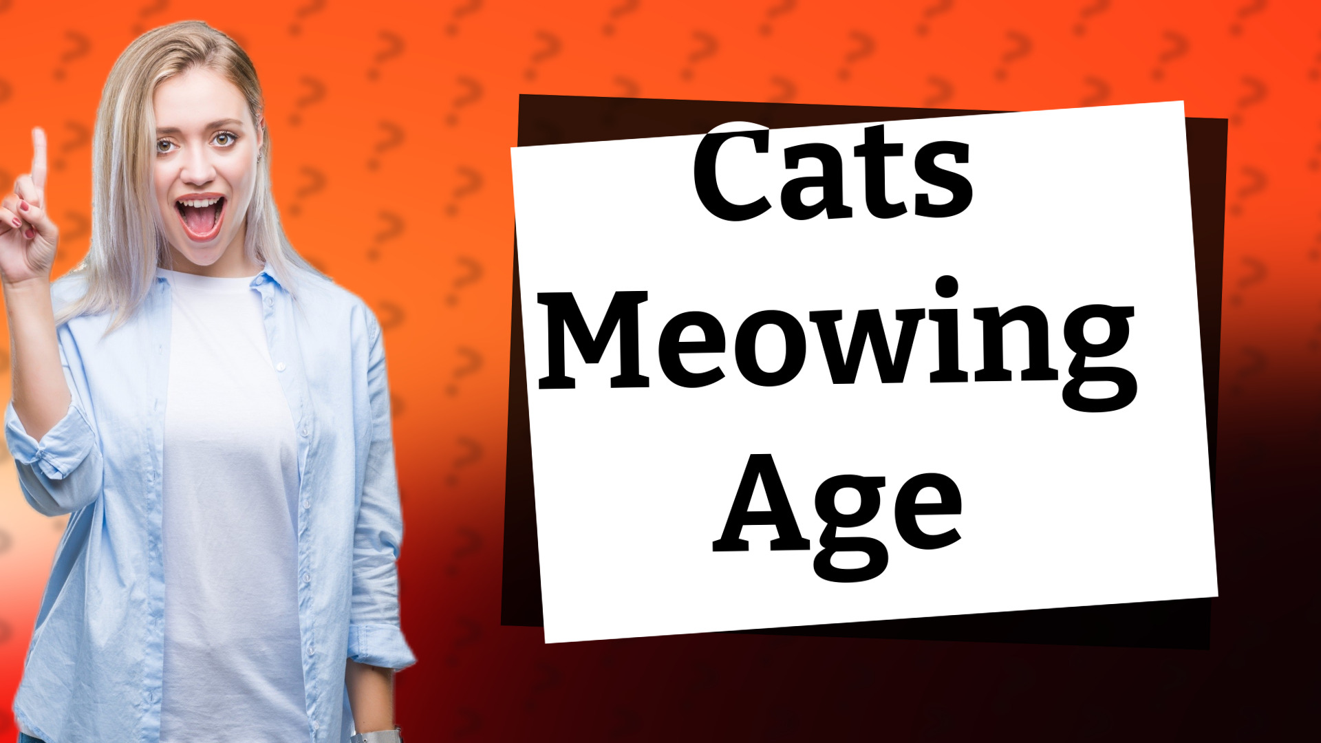 Cats Meowing Age