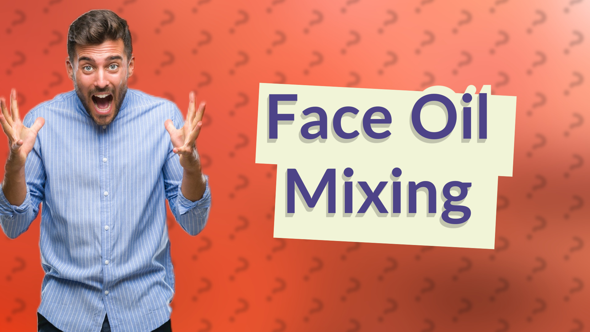 Face Oil Mixing