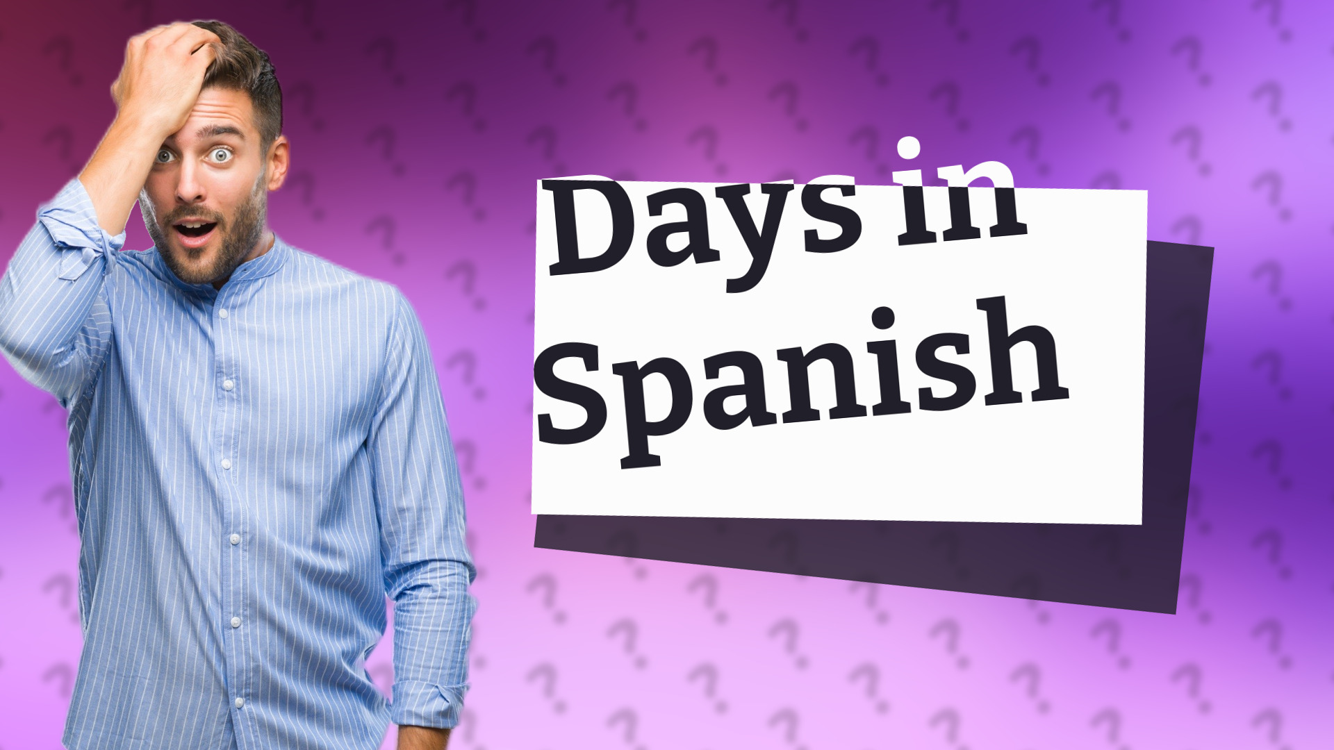 Days in Spanish