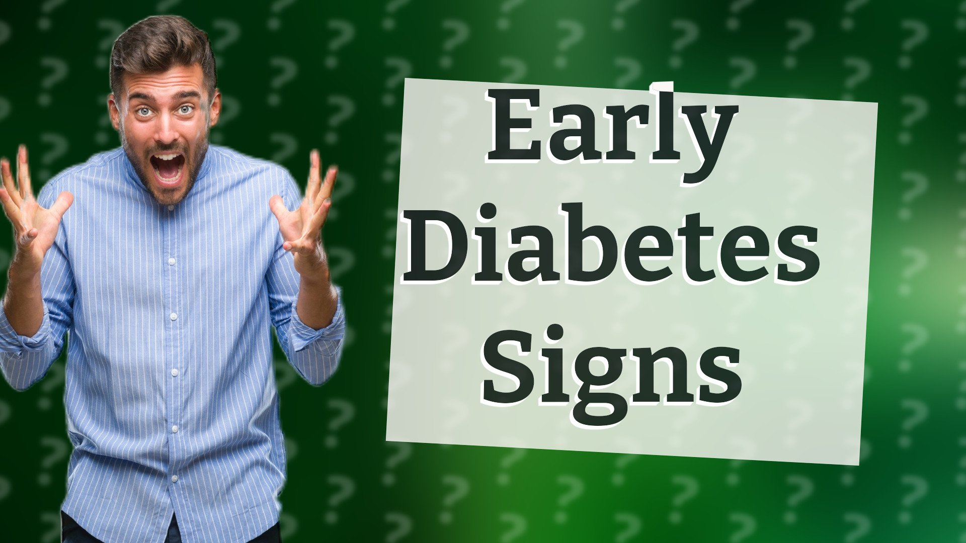 Early Diabetes Signs