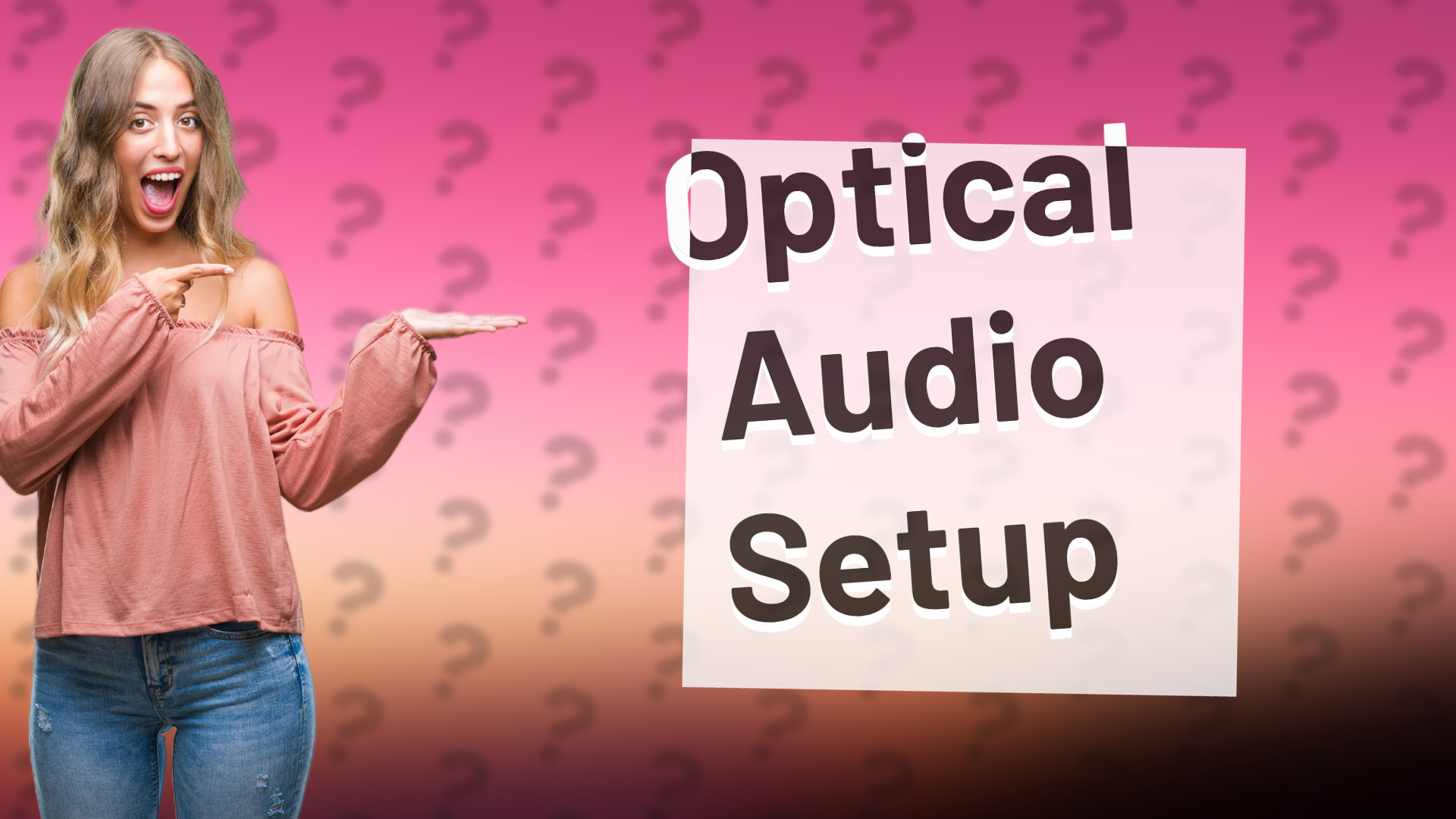 Optical Audio Setup