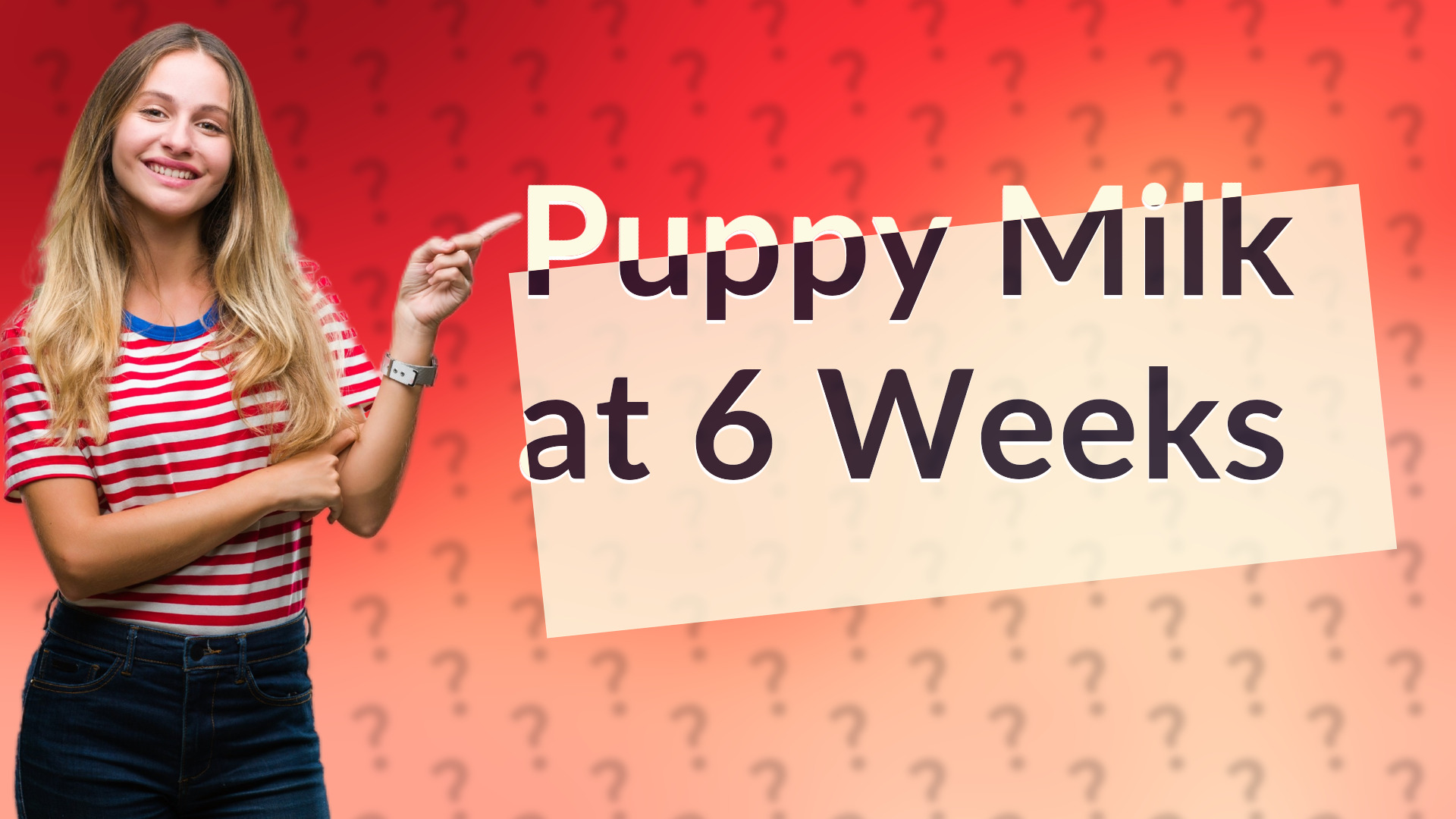 Puppy Milk at 6 Weeks