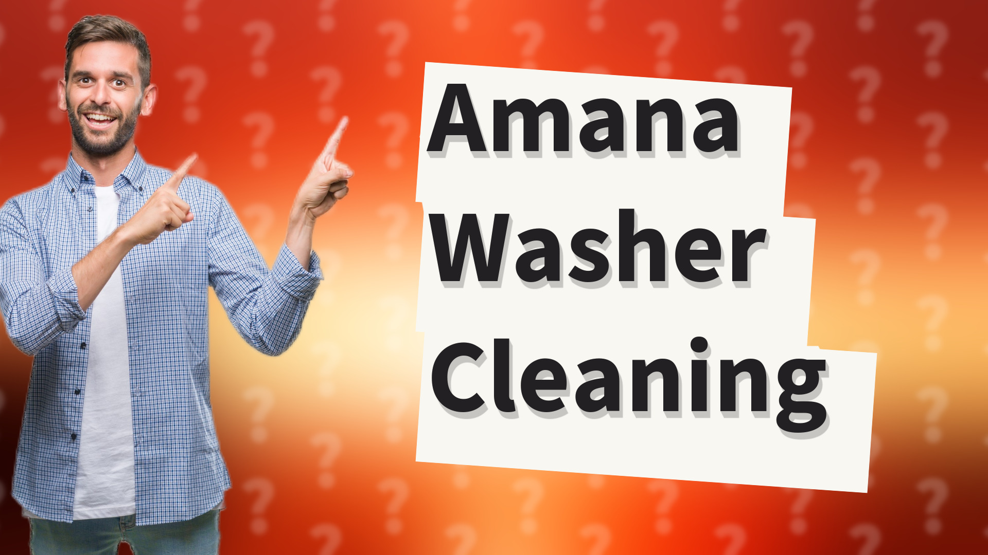 Amana Washer Cleaning