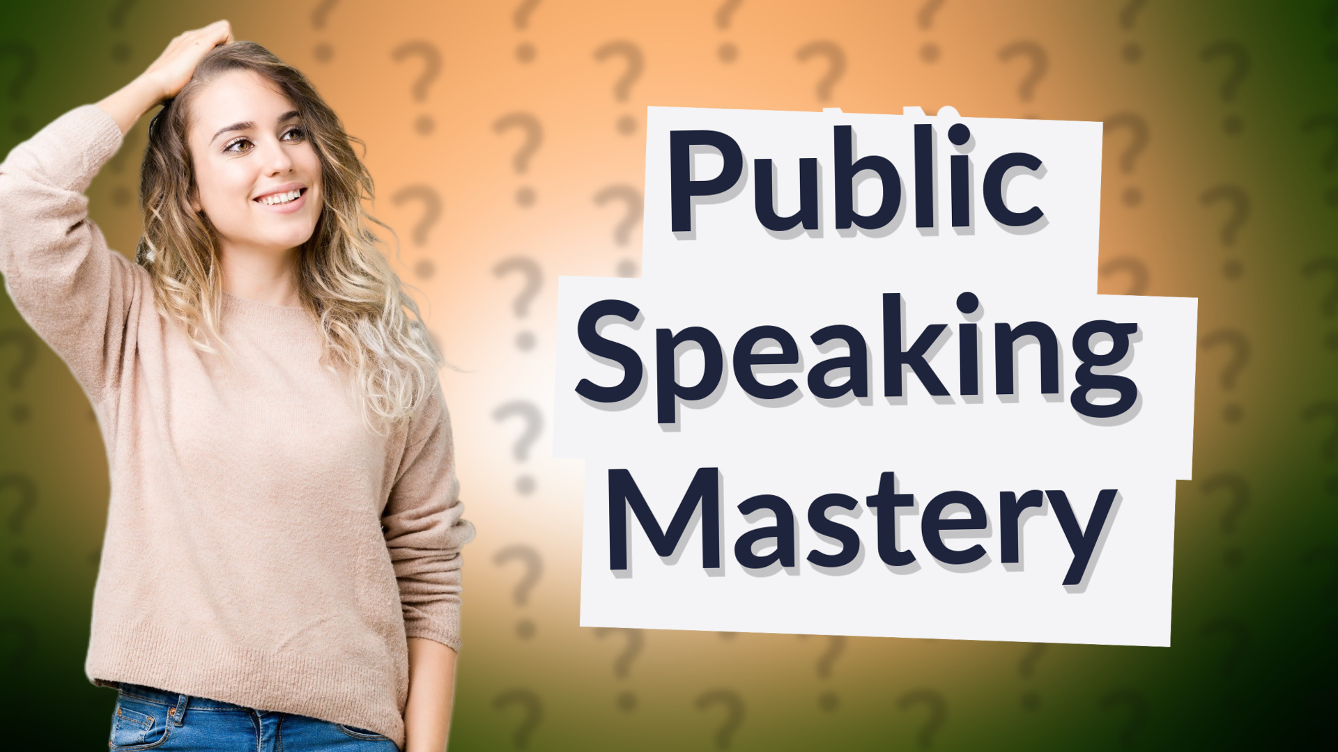 Public Speaking Mastery