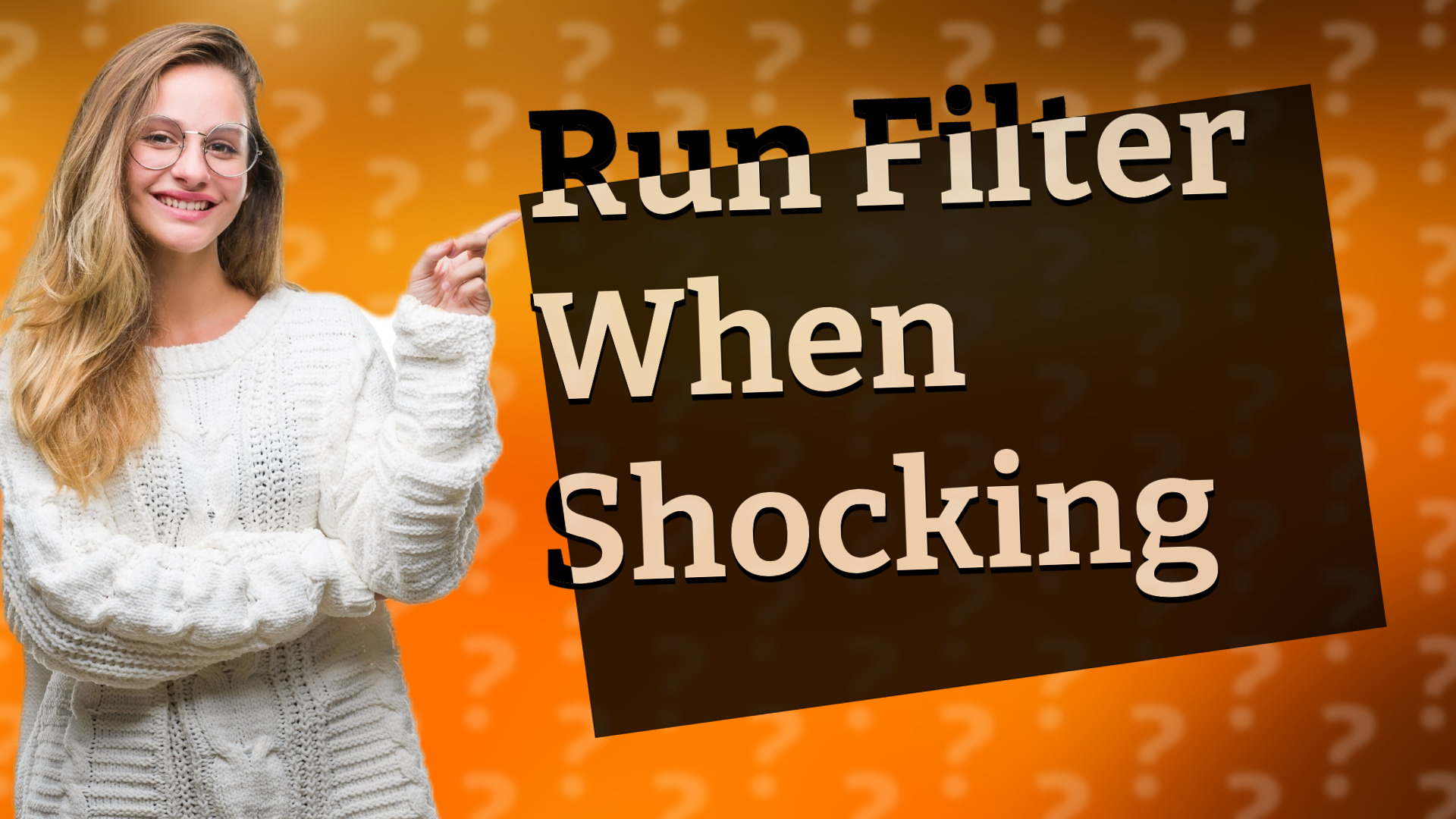 Run Filter When Shocking