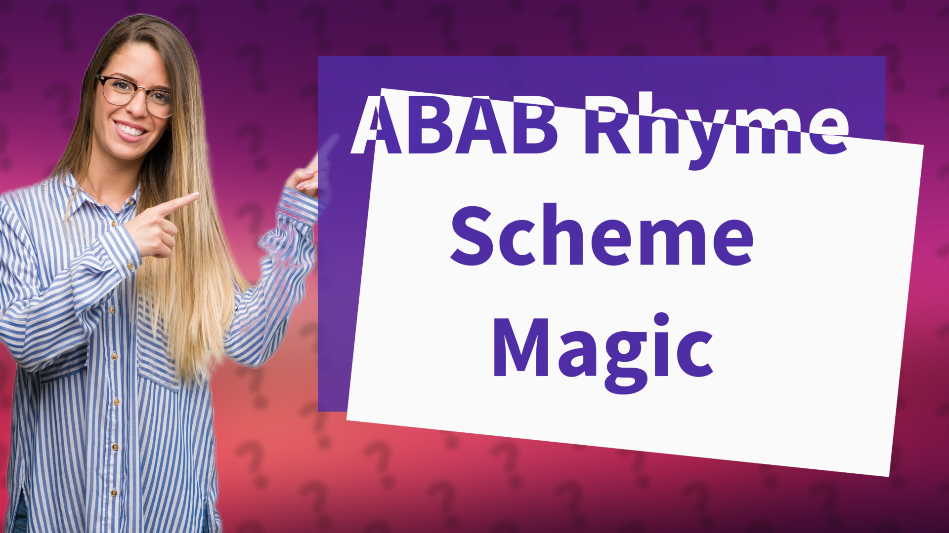 ABAB Rhyme Scheme Magic