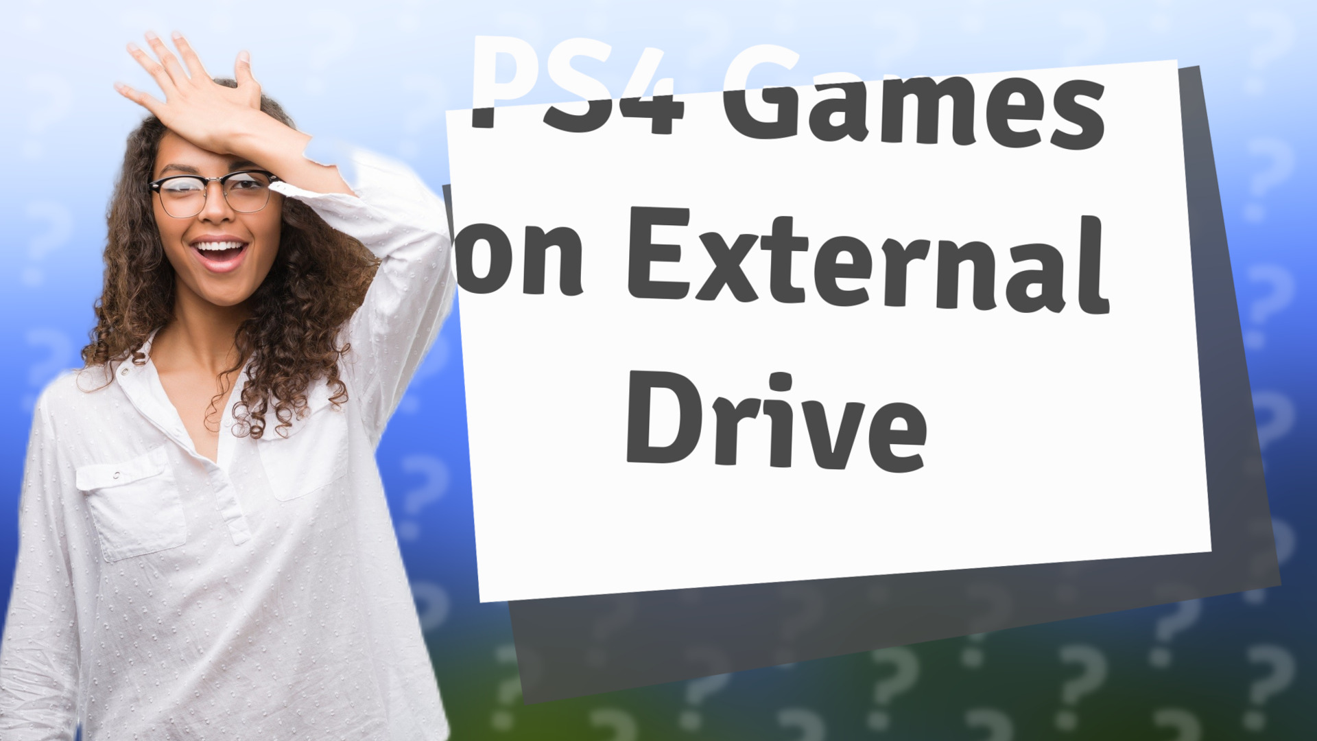 PS4 Games on External Drive