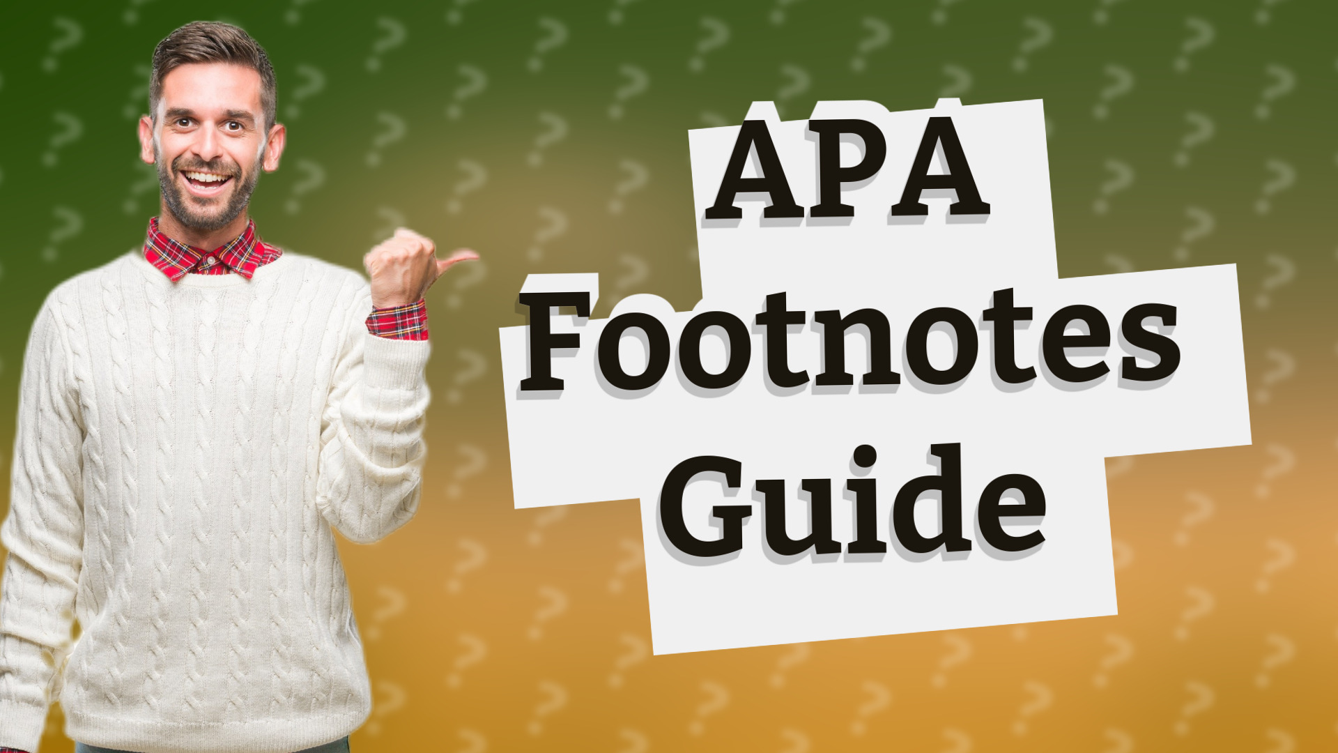 APA Footnotes Guide