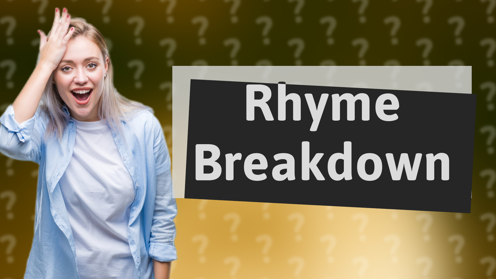 Rhyme Breakdown