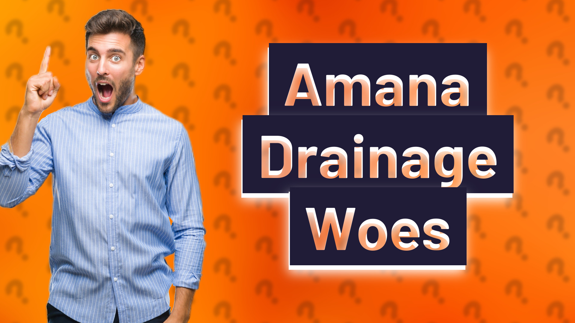 Amana Drainage Woes