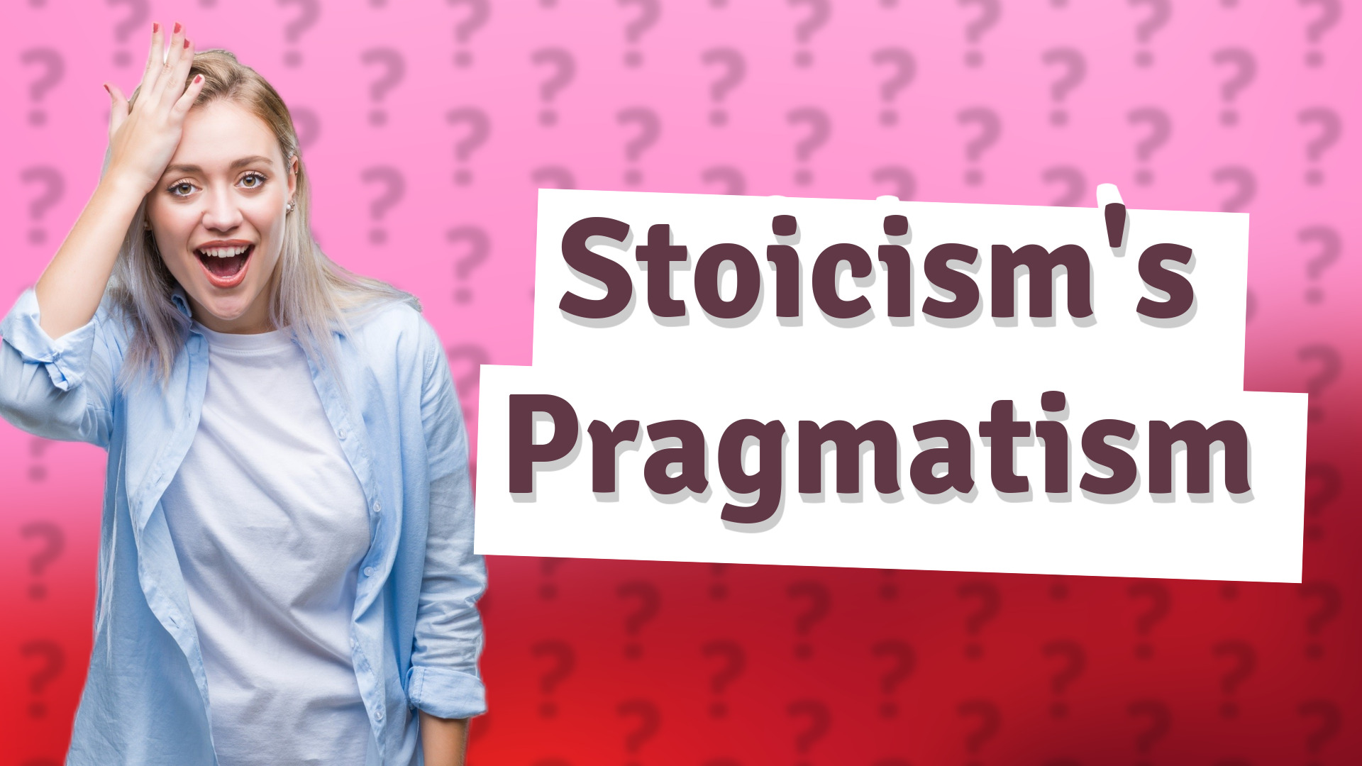 Stoicism's Pragmatism