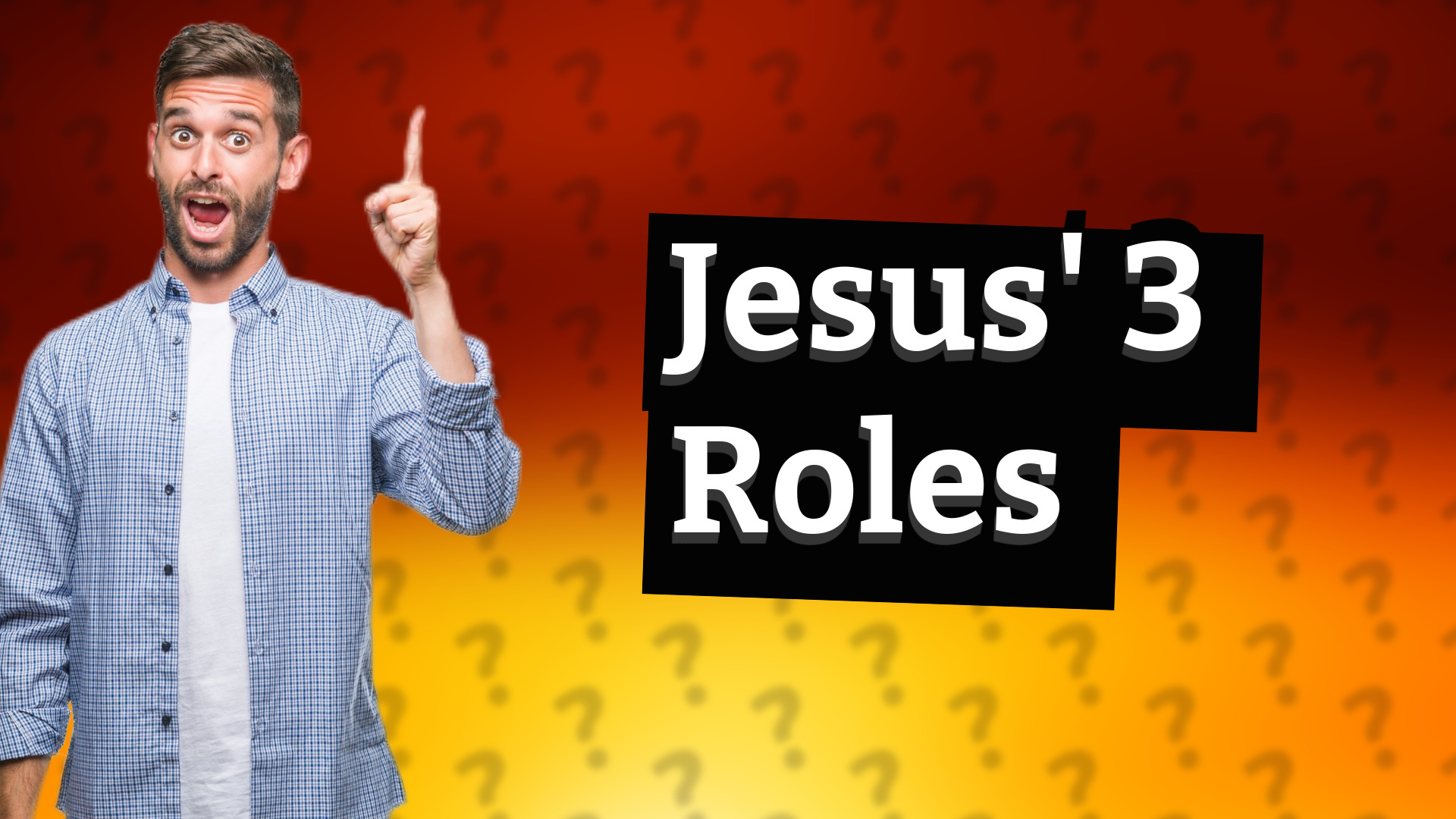 Jesus' 3 Roles