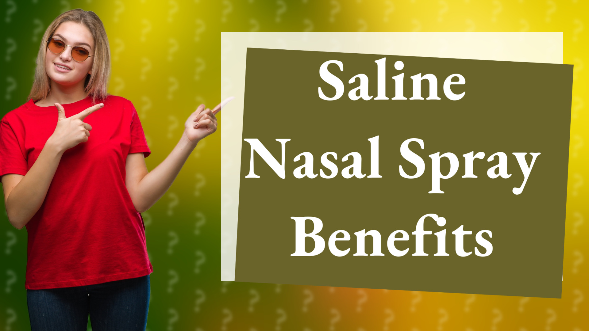 Saline Nasal Spray Benefits