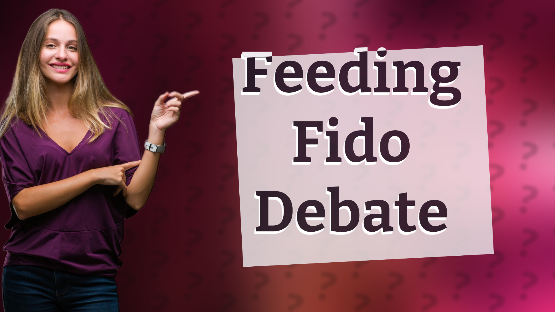 Feeding Fido Debate