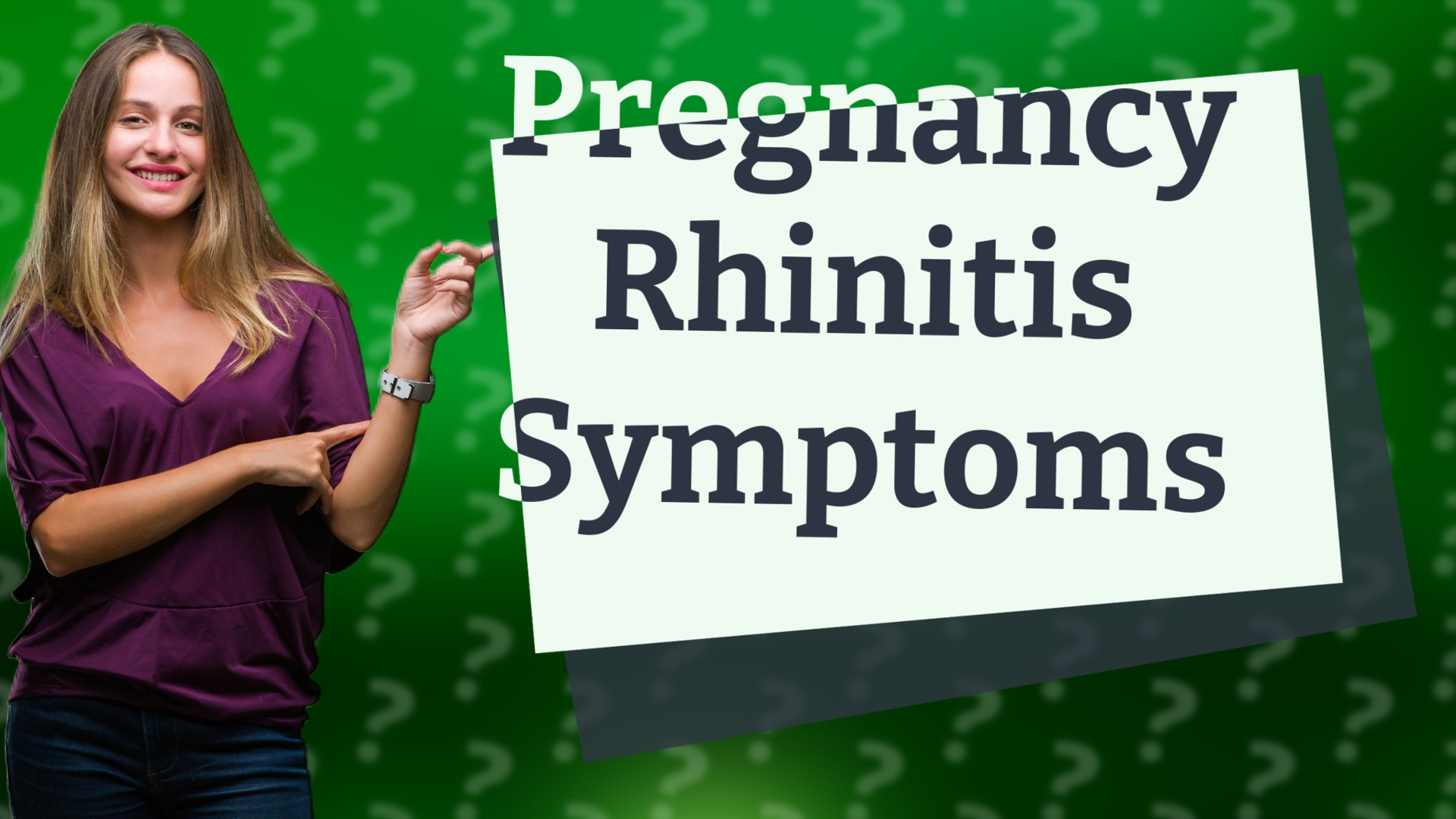 Pregnancy Rhinitis Symptoms