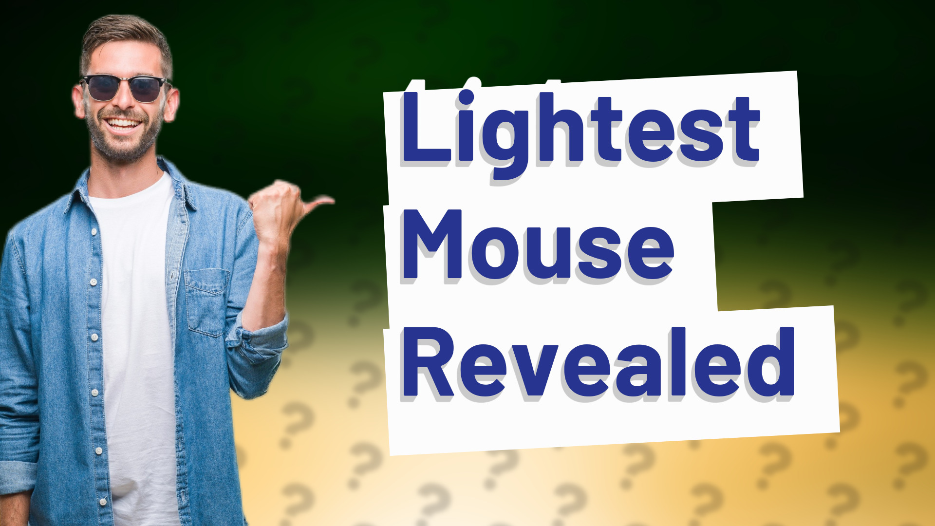 Lightest Mouse Revealed