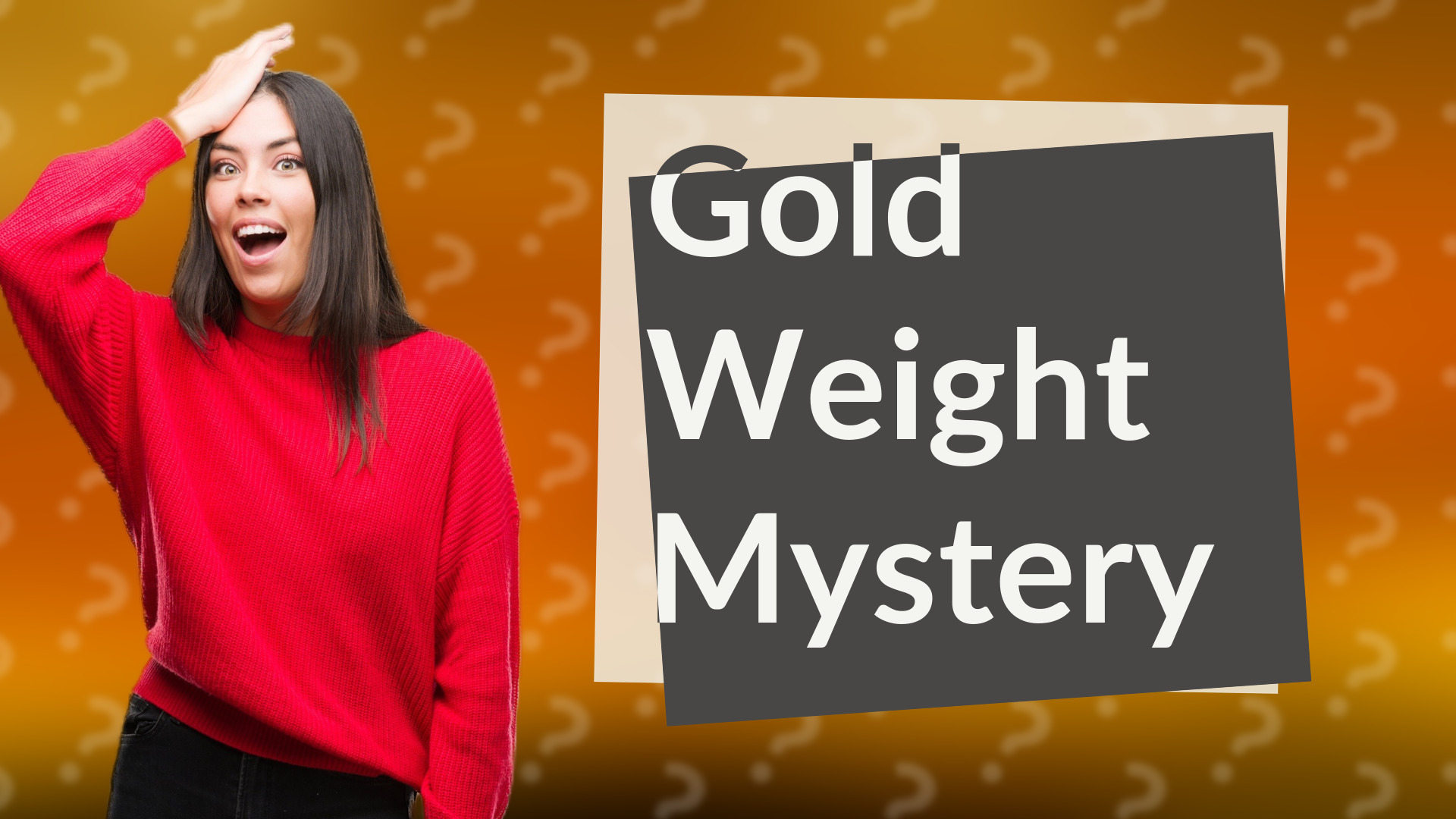 Gold Weight Mystery