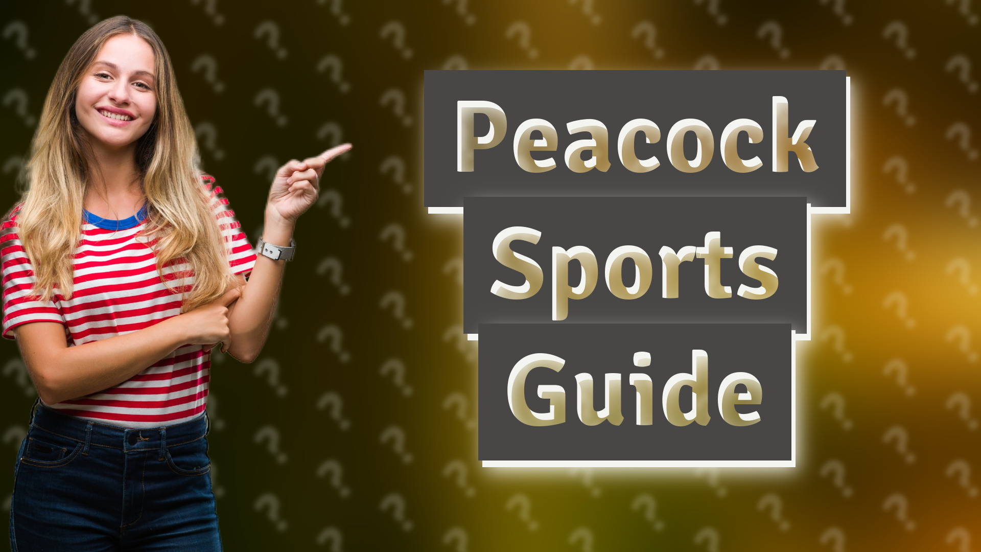 Peacock Sports Guide