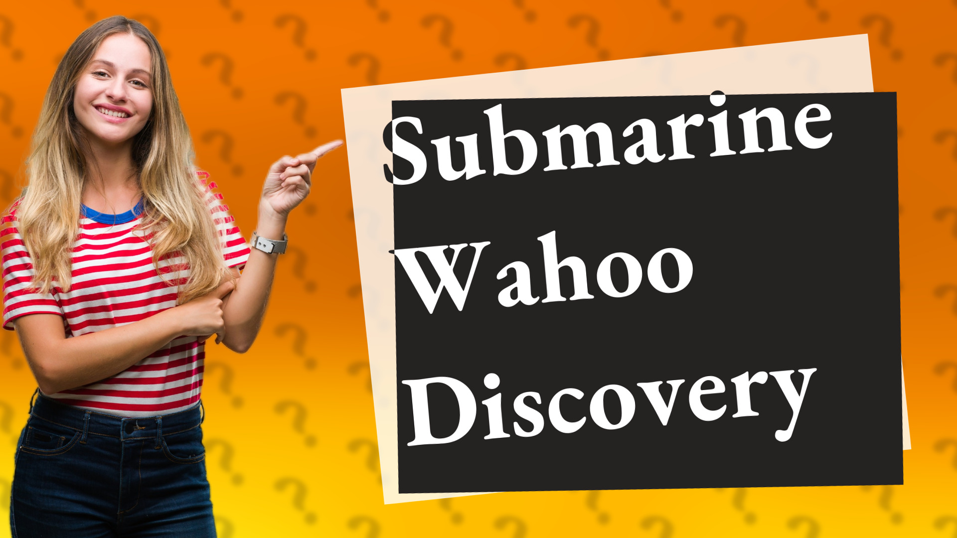 Submarine Wahoo Discovery