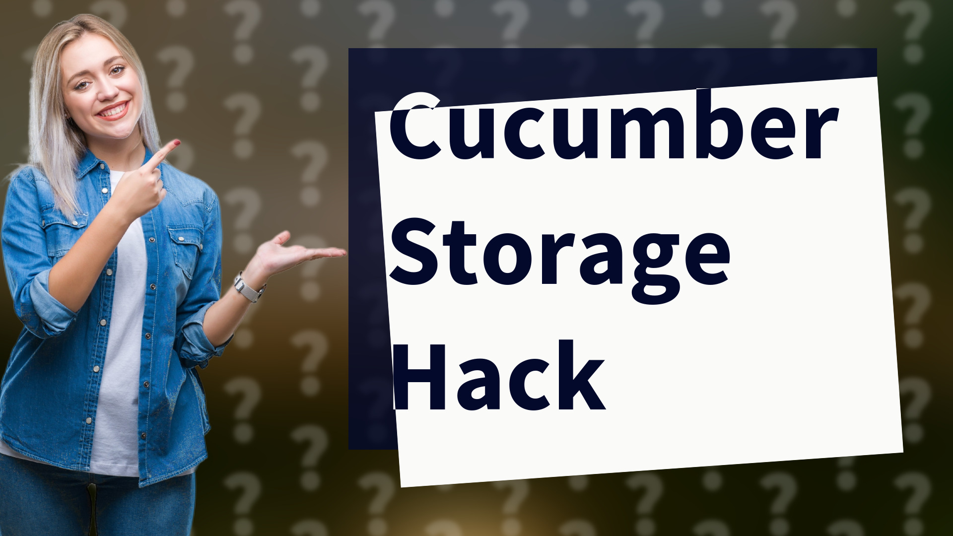 Cucumber Storage Hack
