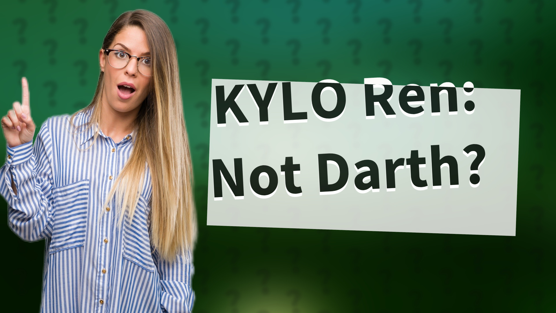 KYLO Ren: Not Darth?