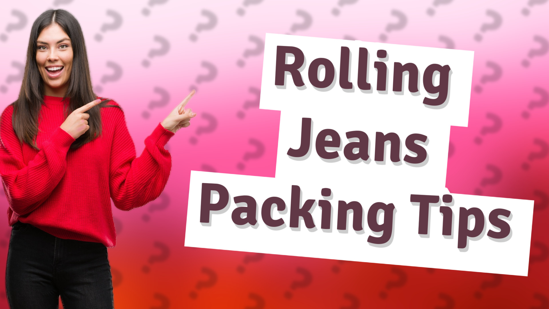 Rolling Jeans Packing Tips