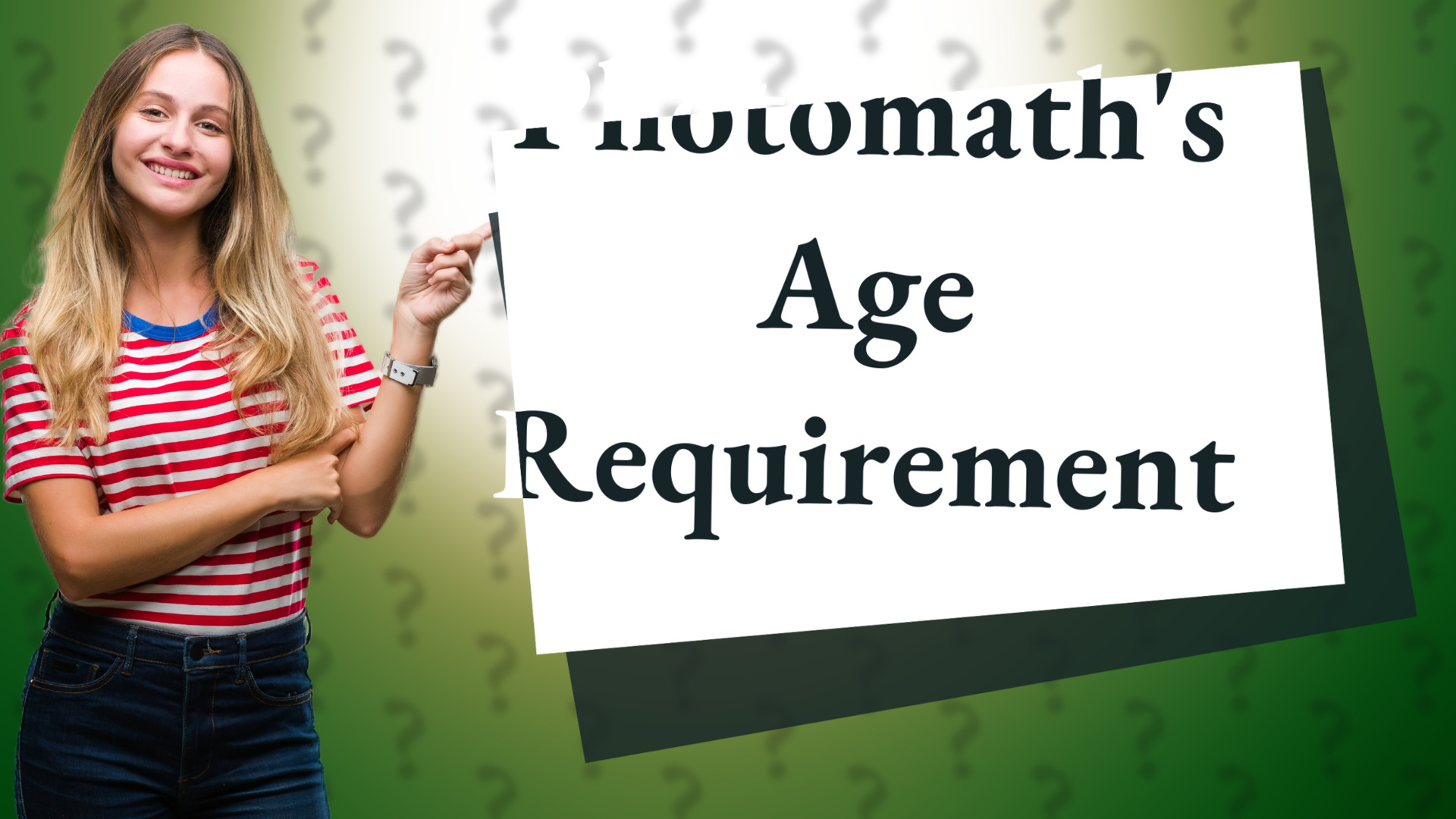 Photomath's Age Requirement