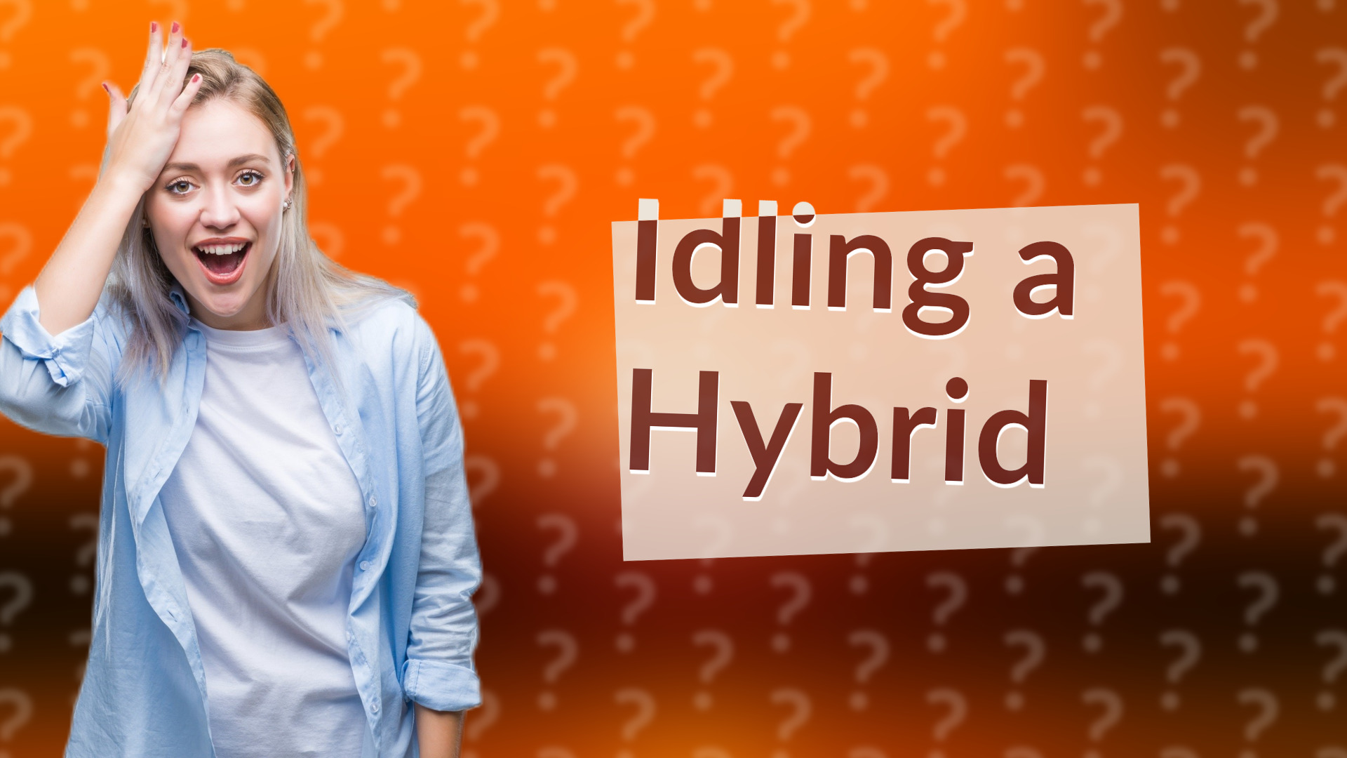 Idling a Hybrid