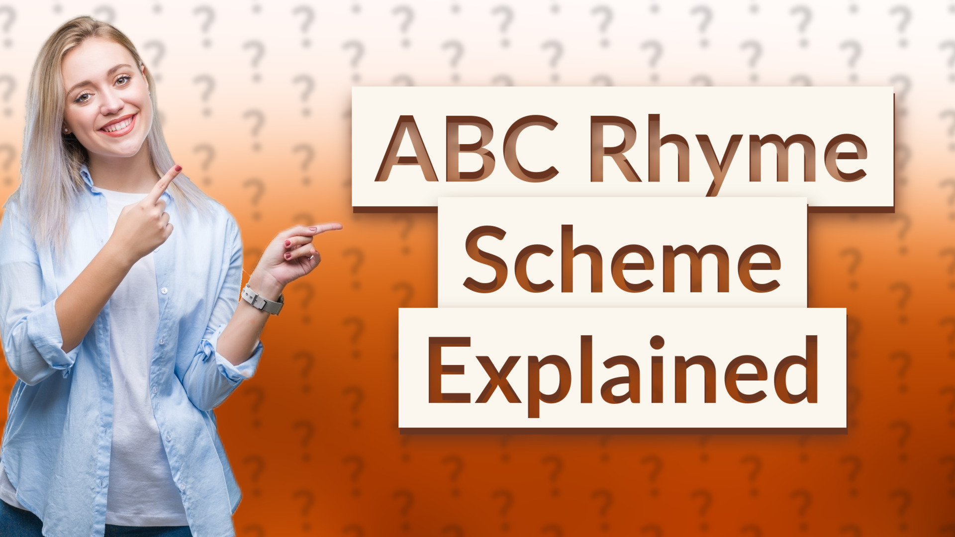 ABC Rhyme Scheme Explained