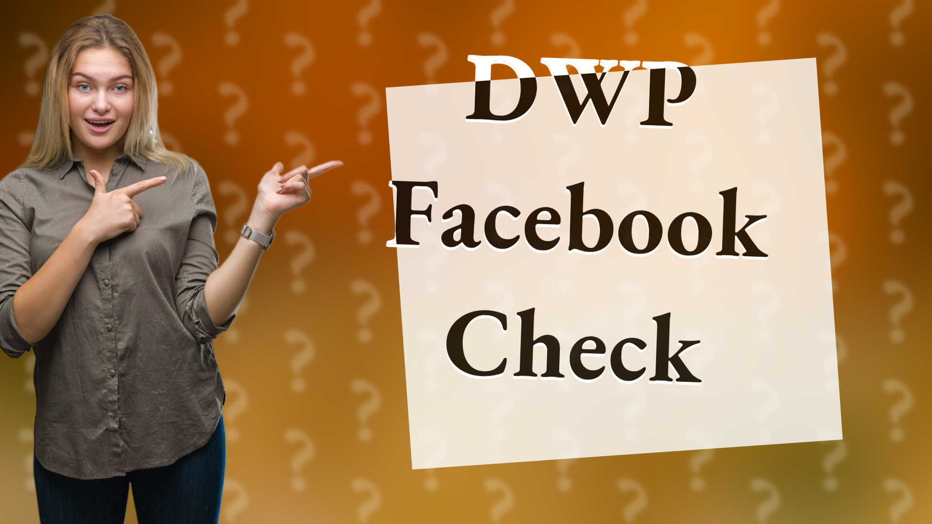 DWP Facebook Check