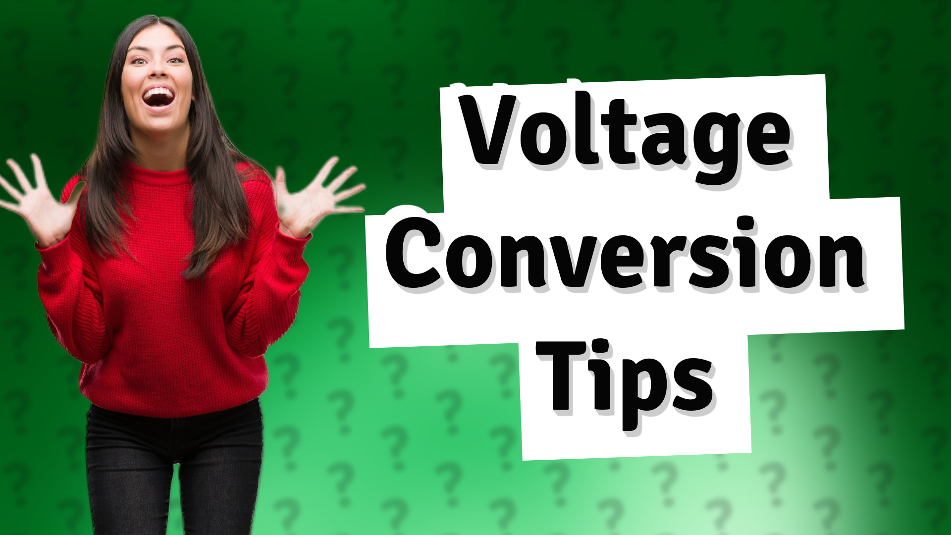 Voltage Conversion Tips