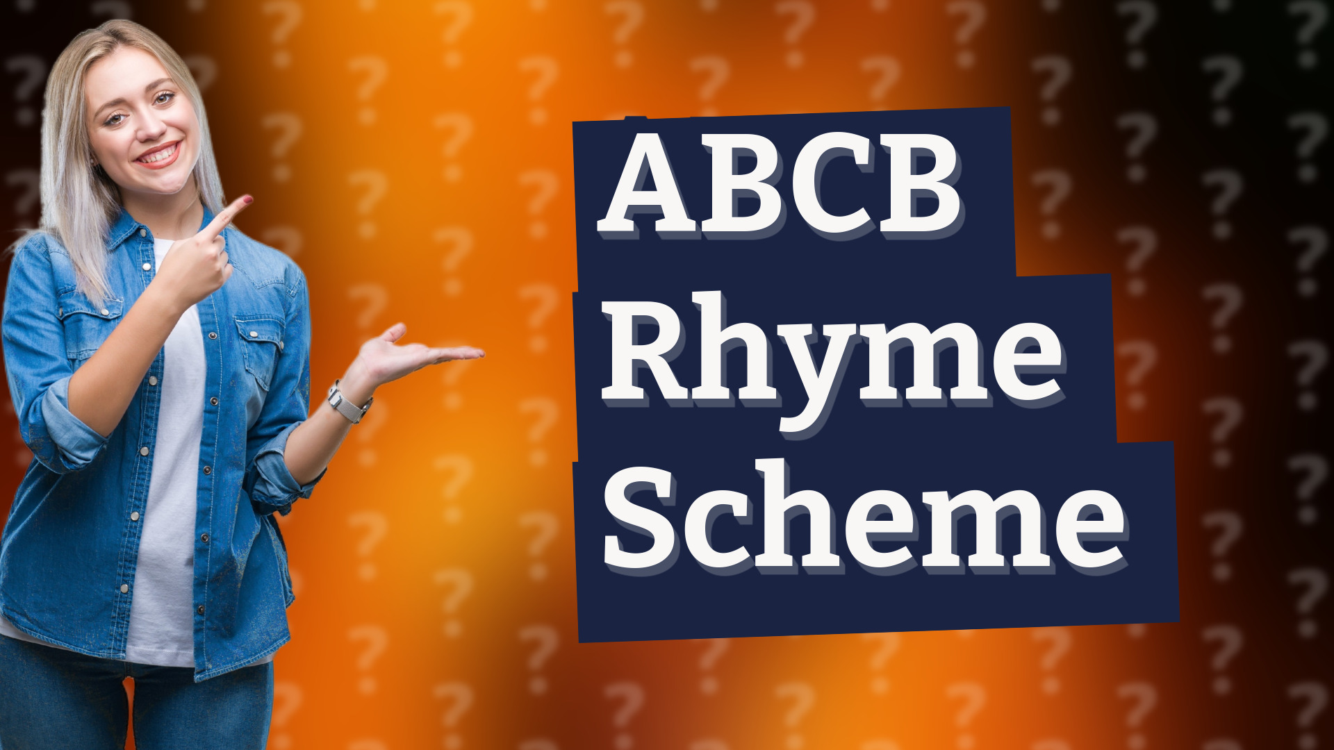 ABCB Rhyme Scheme