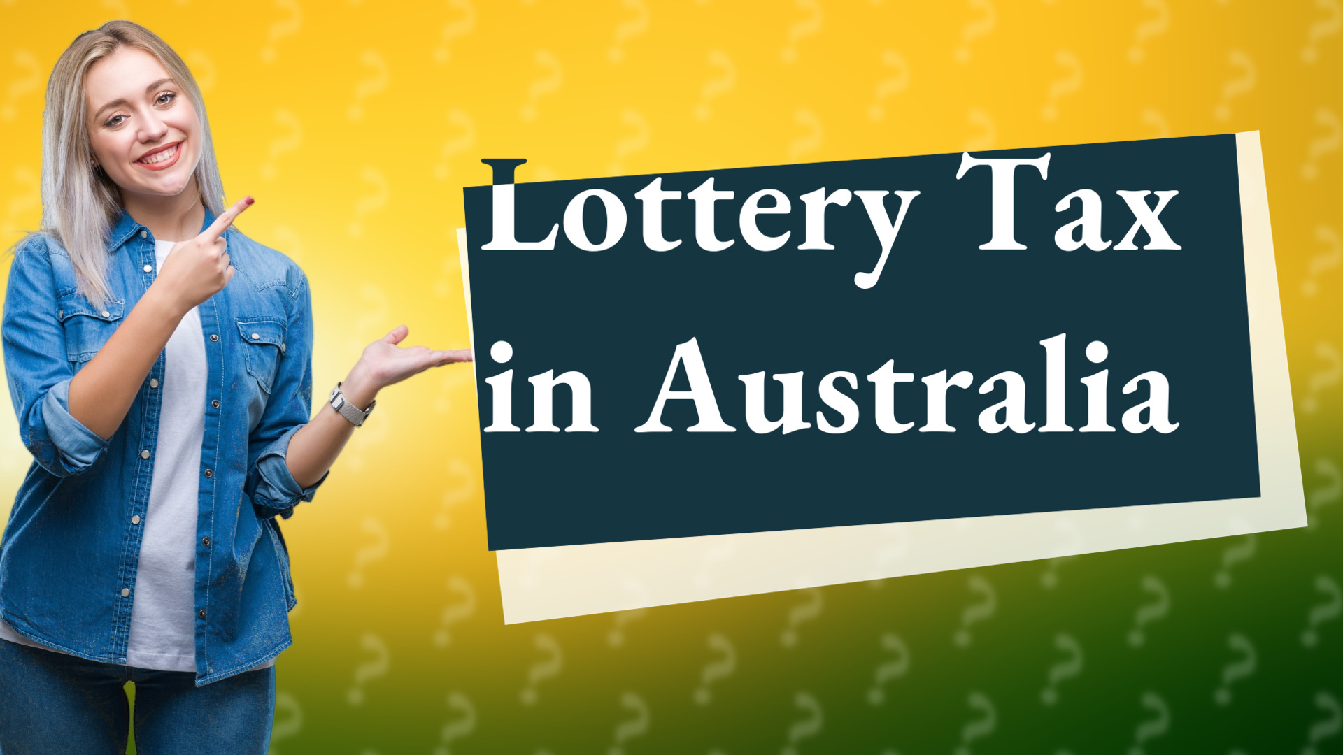 Lottery Tax in Australia