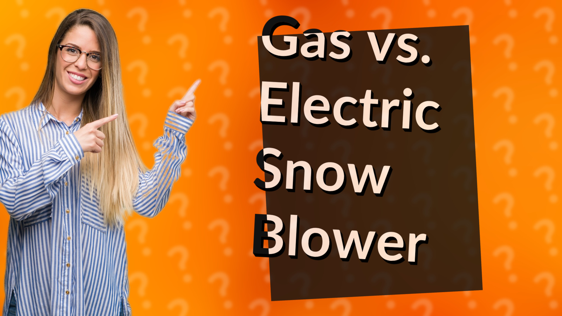 Gas vs. Electric Snow Blower