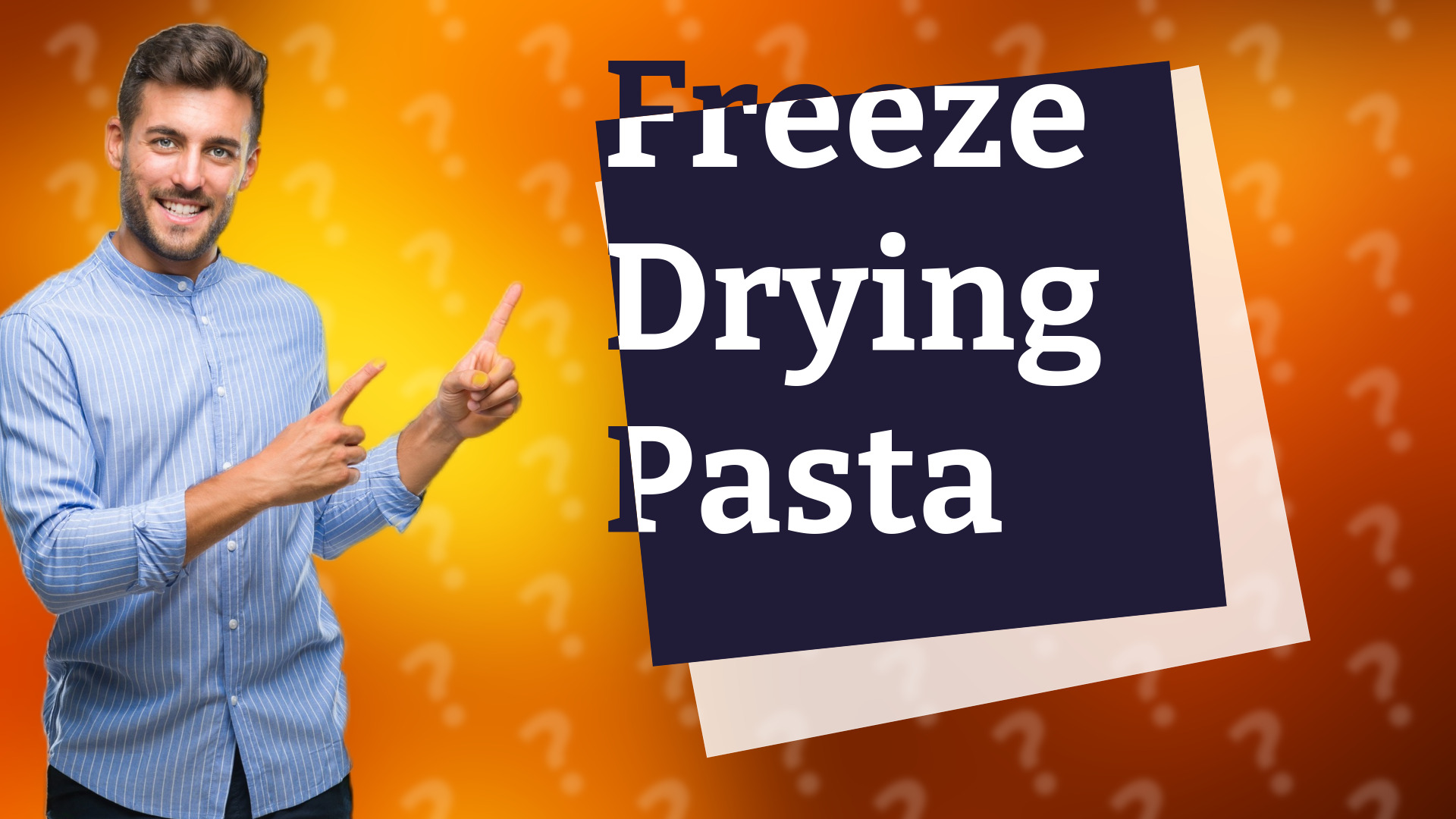 Freeze Drying Pasta