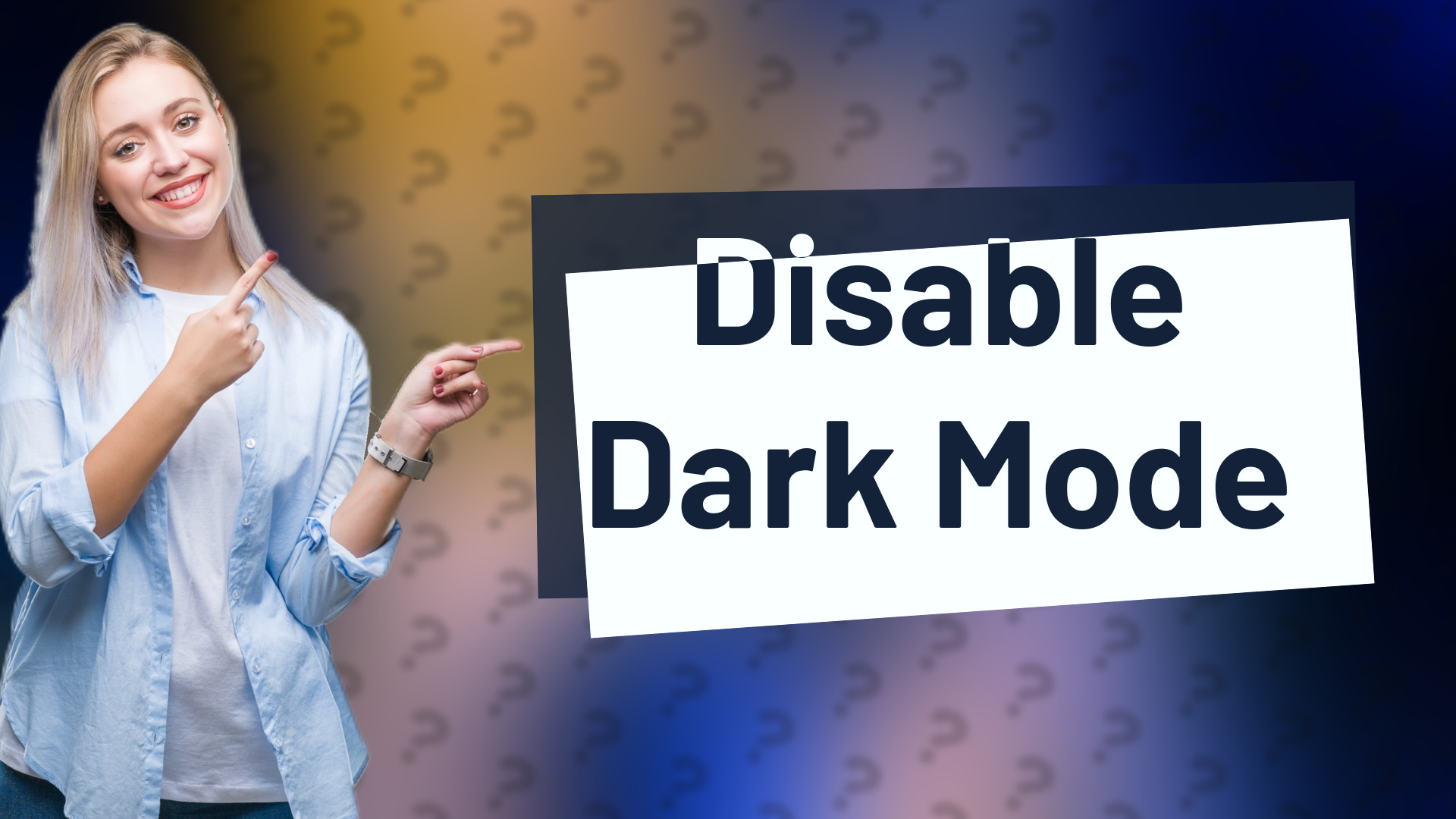 Disable Dark Mode