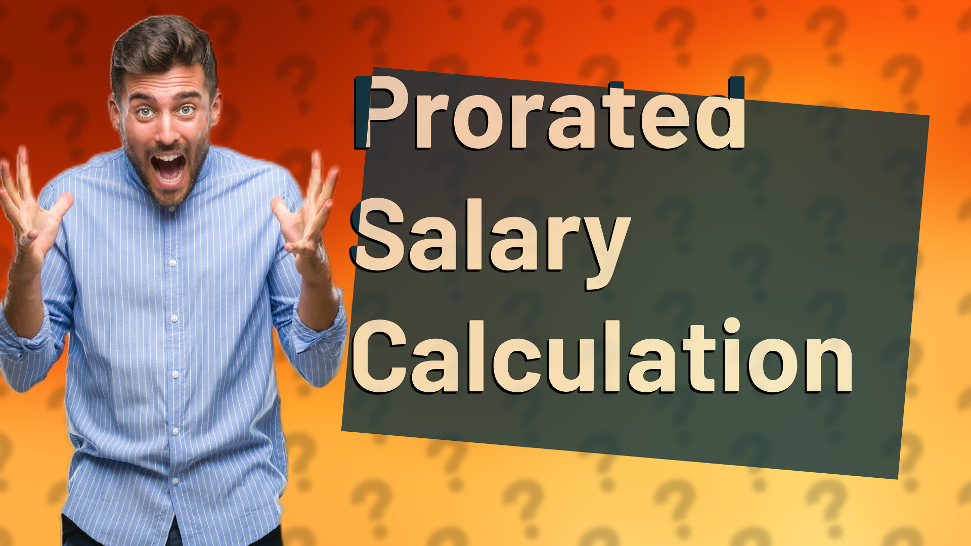 Prorated Salary Calculation