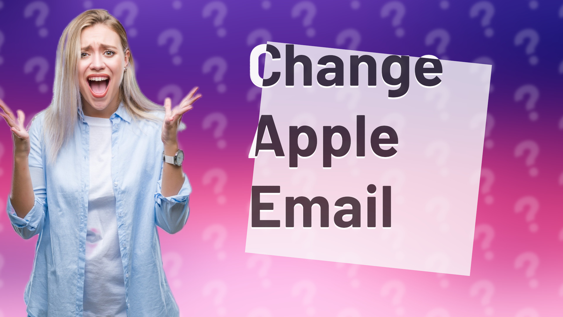 Change Apple Email